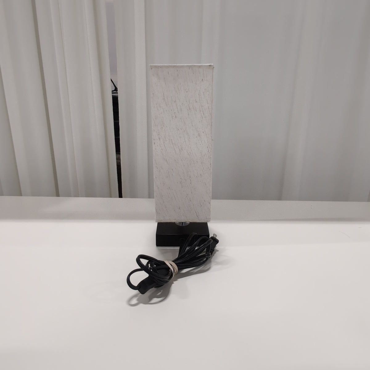 Tall Rectangular Fabric Shade Floor Lamp