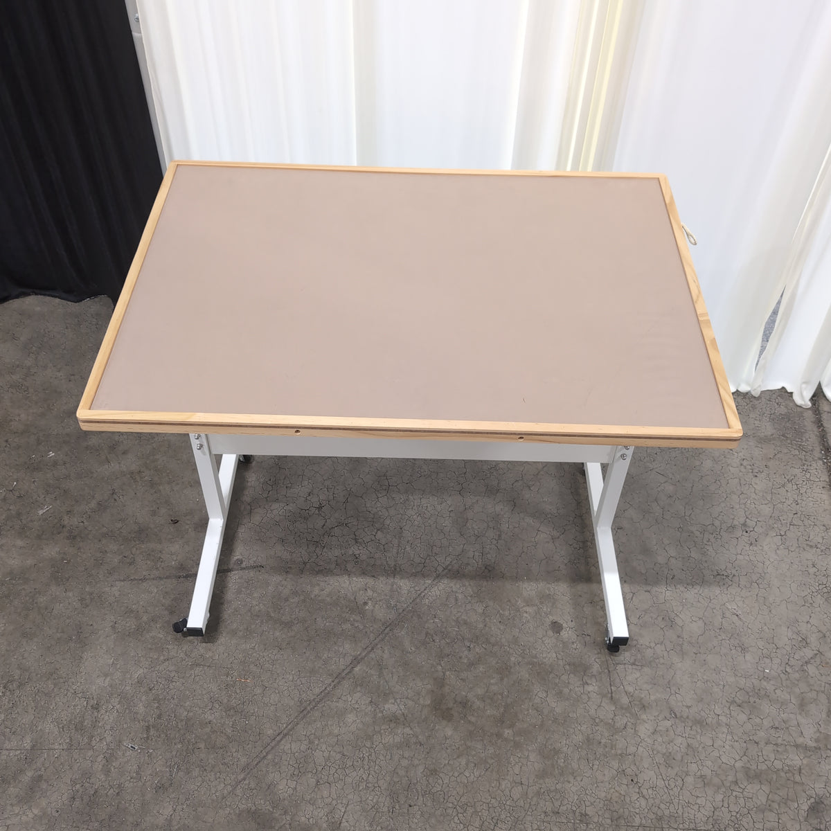 Mobile Wood Frame Whiteboard with Casters