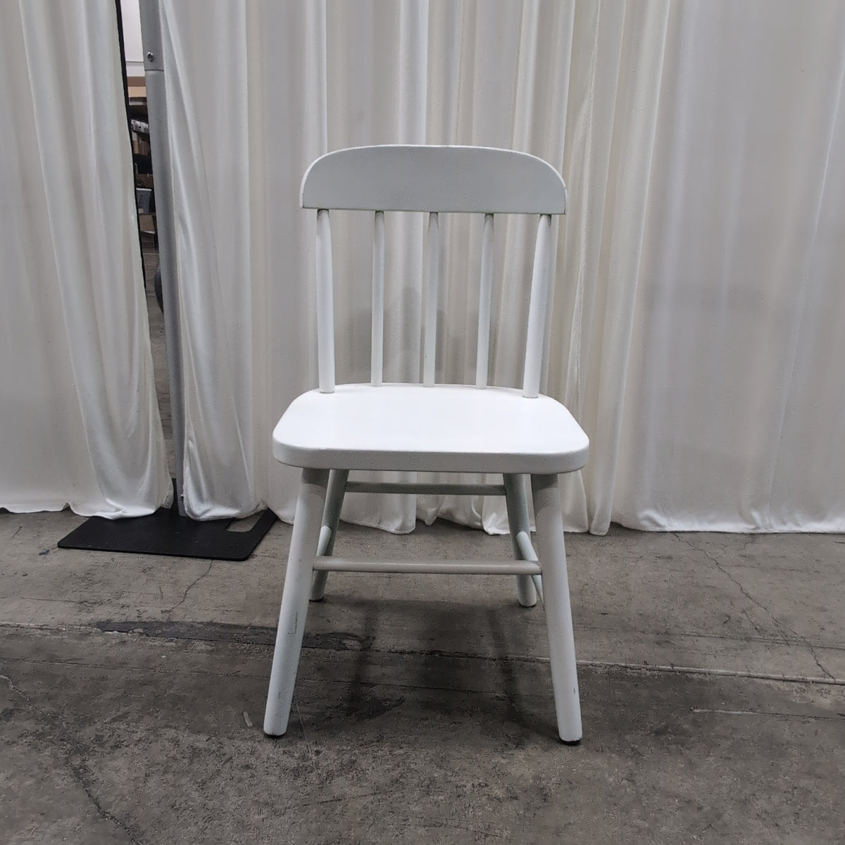 White Painted Spindle Back Chair