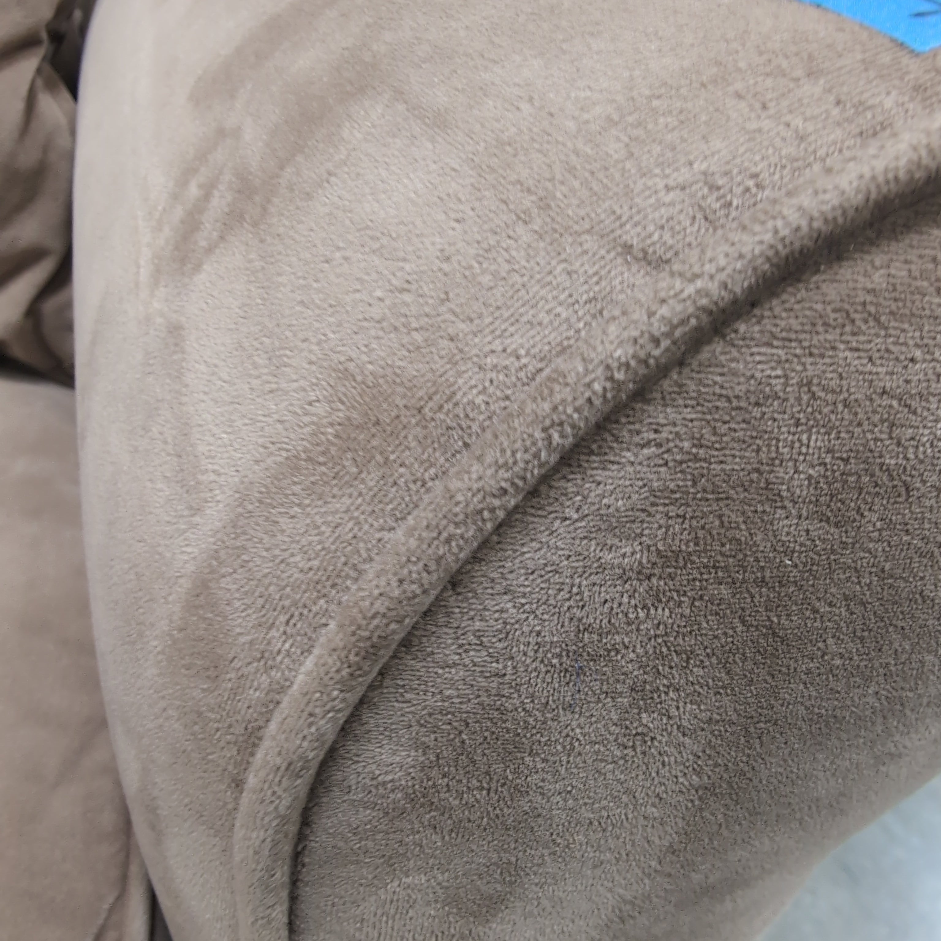 Contemporary Taupe Three-Cushion Couch in Microfiber