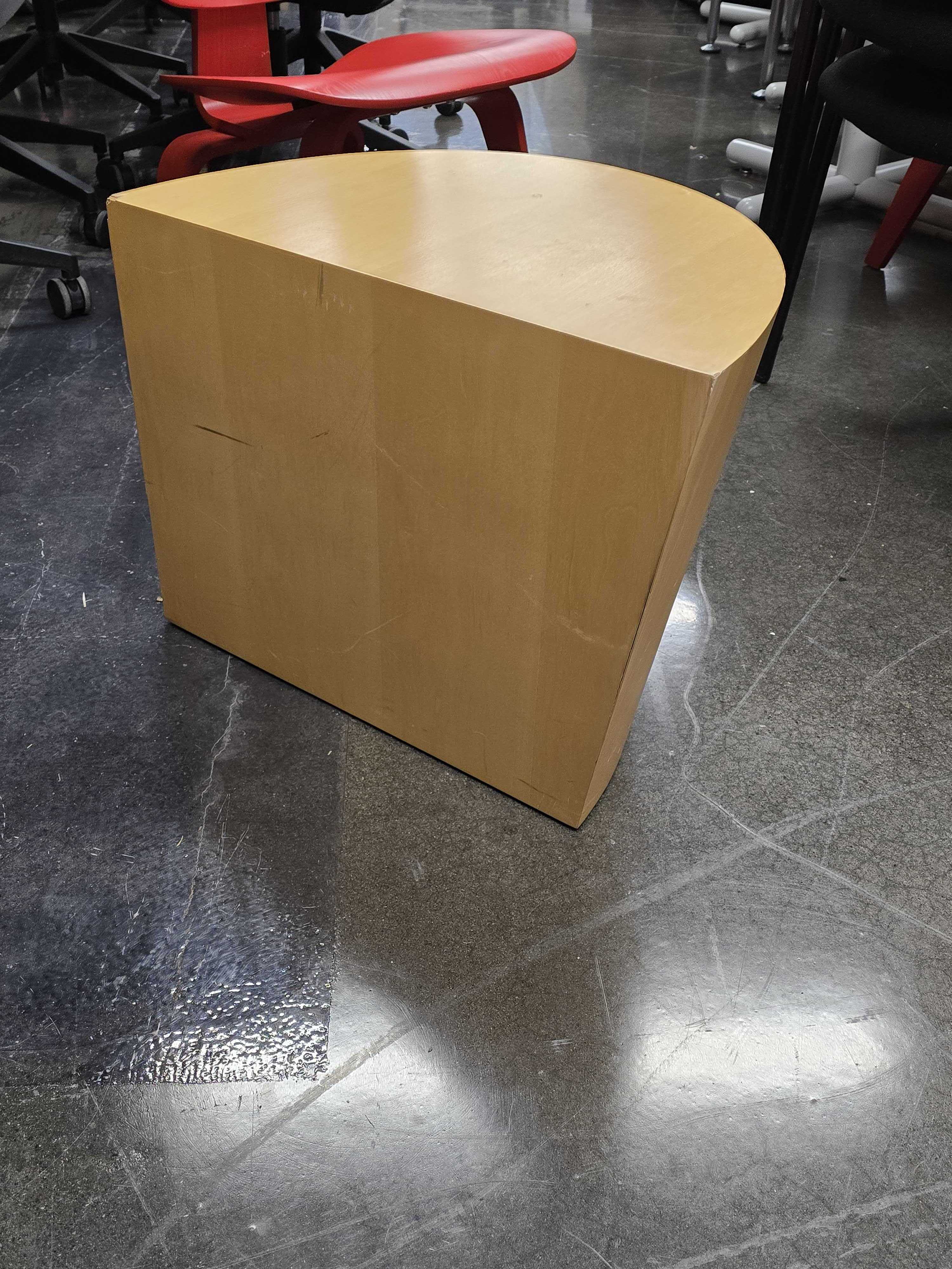 Rustic Half-Log End Table