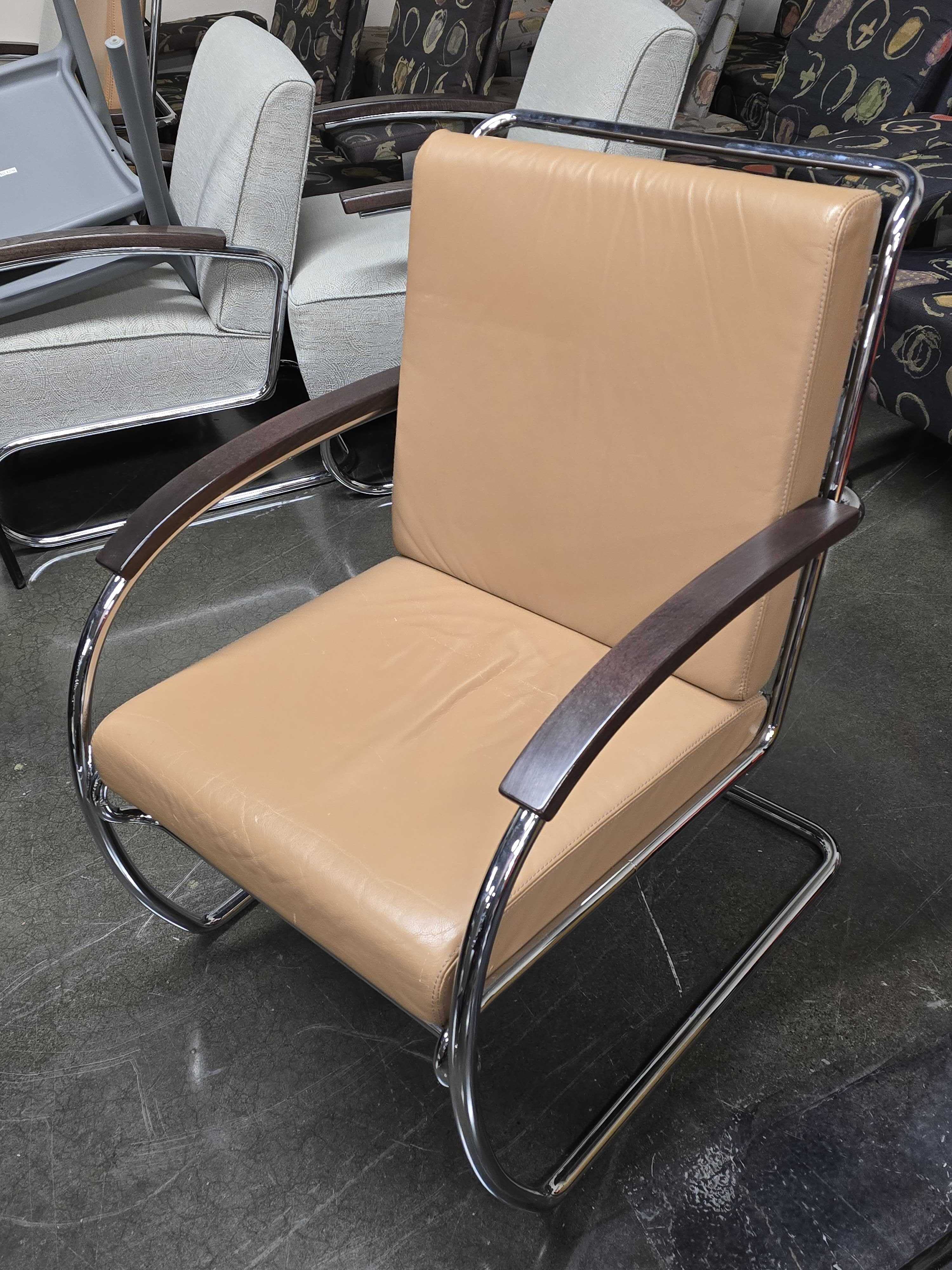 Brown Vinyl Lounge Chair
