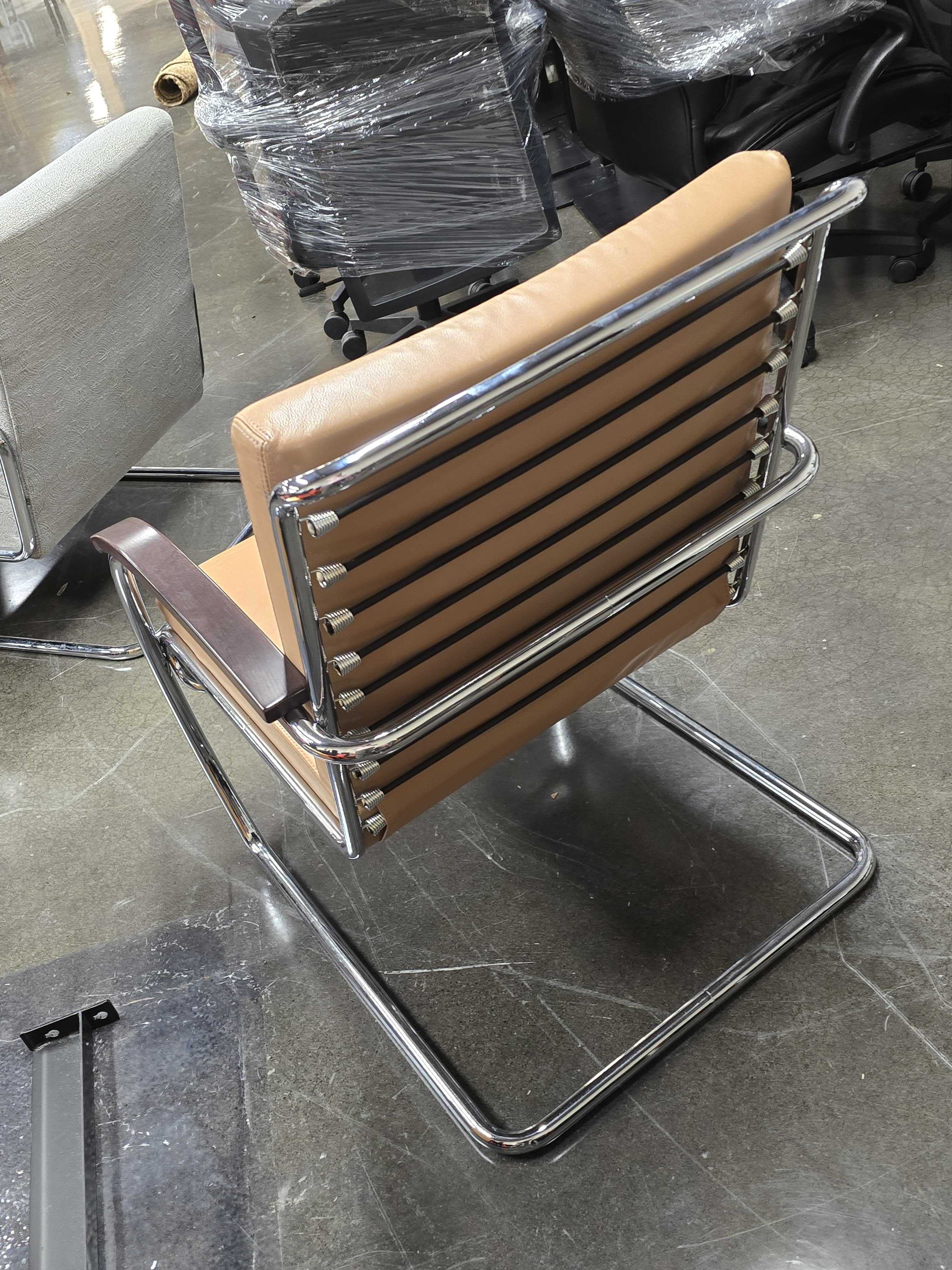 Brown Vinyl Lounge Chair