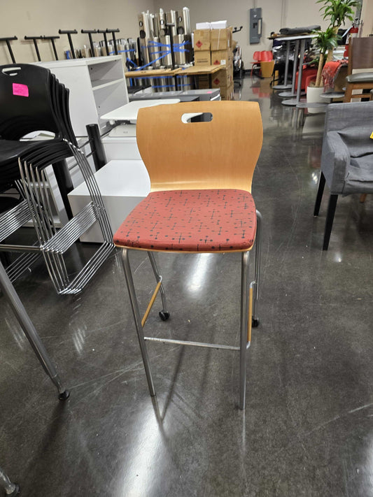 Tall Red Dining Chairs (Set of 2)