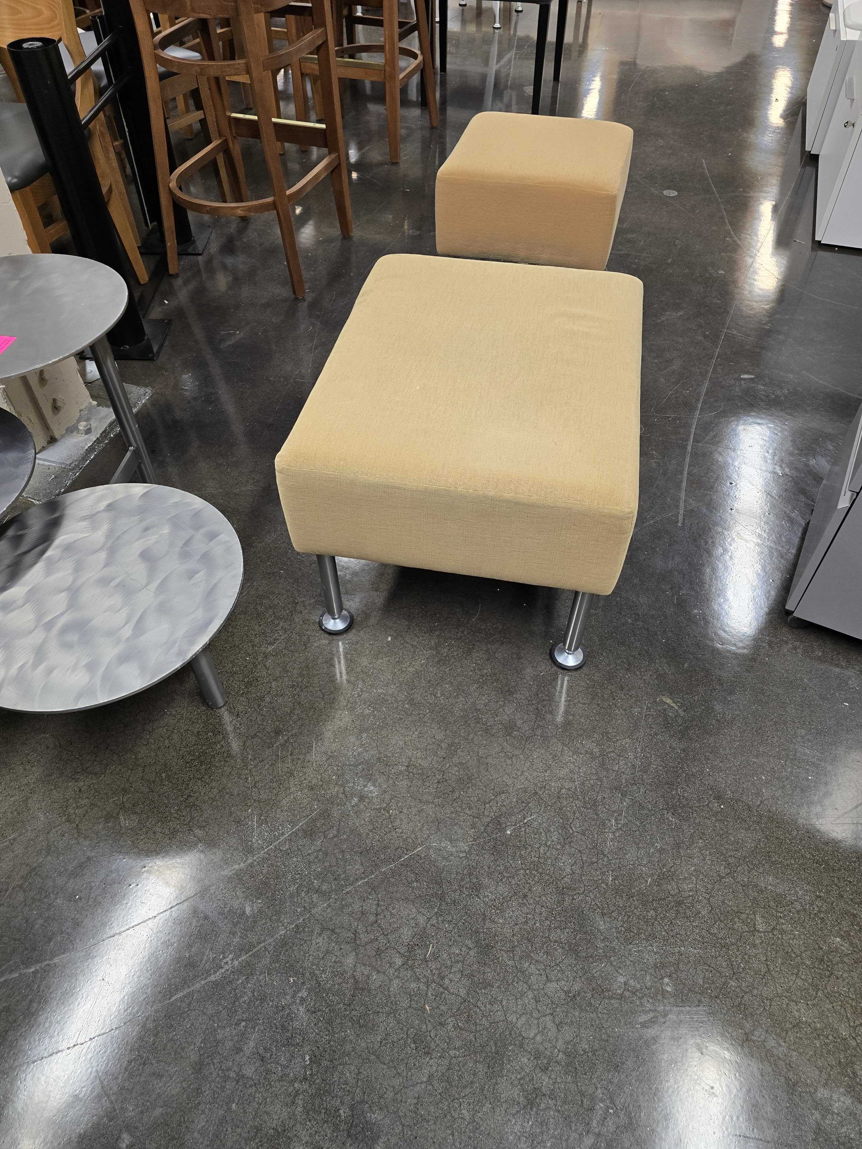 Medium-Sized Yellow Footstool