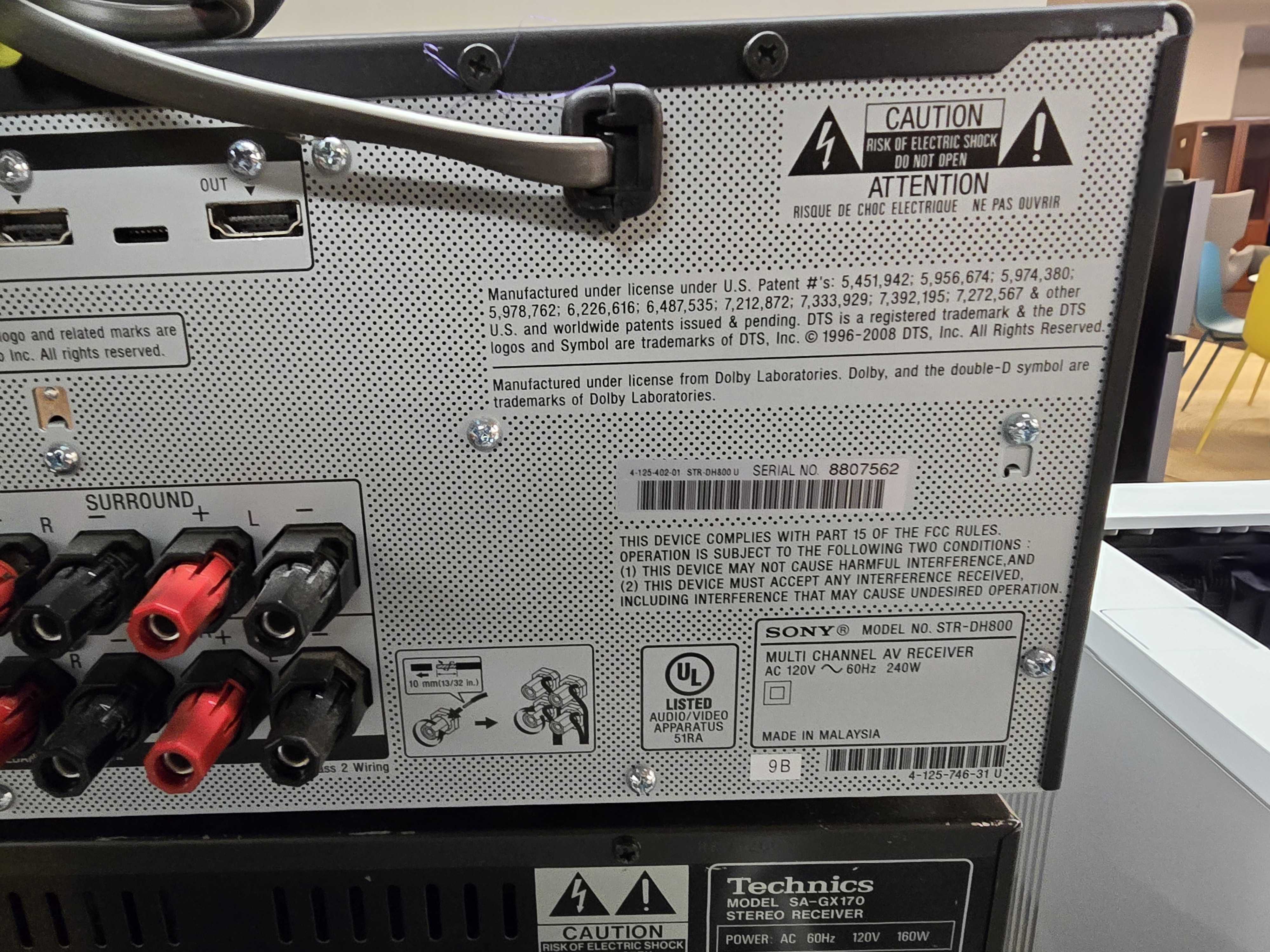 Sony AV Receiver STR-DH800 – GONE STORES