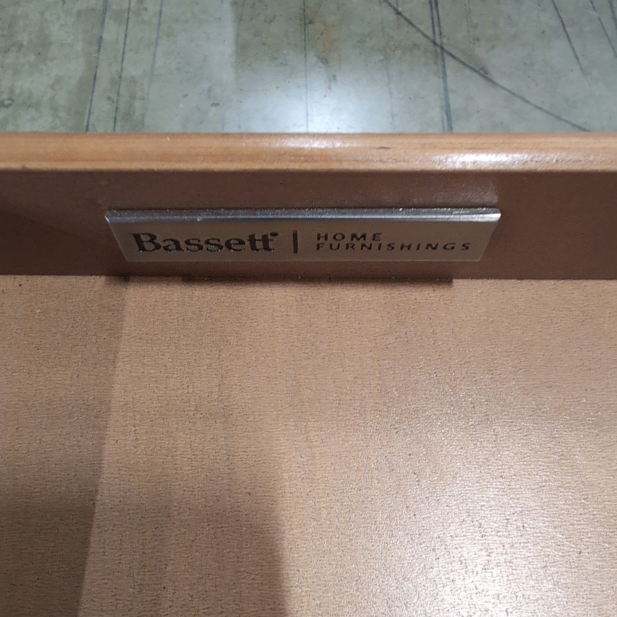 Classic Brown Wood Desk with Two Drawers