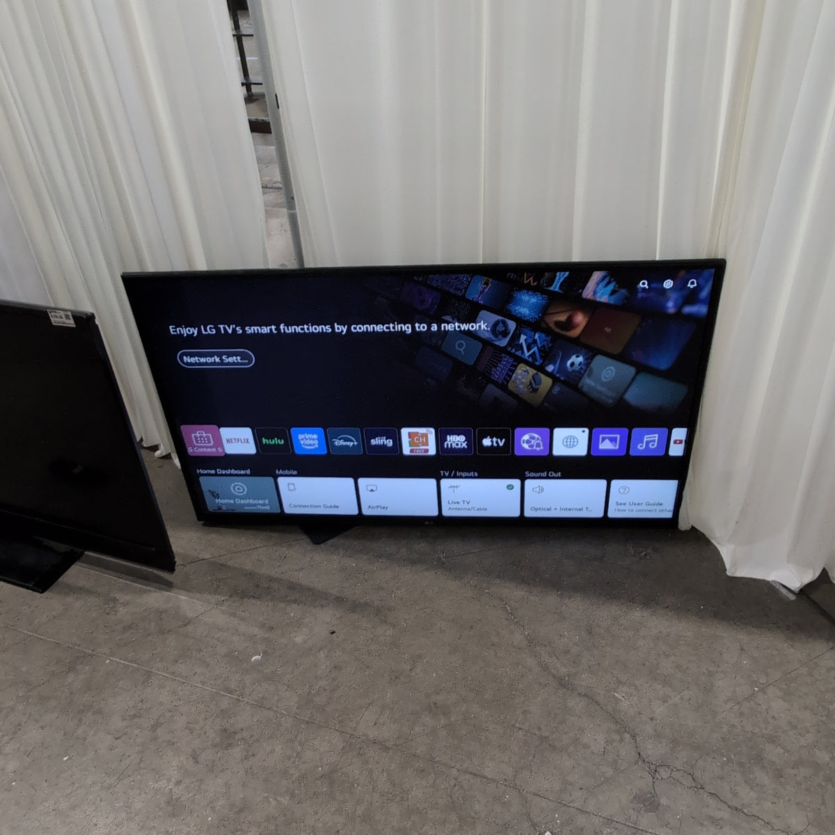 LG Black Flat Panel TV