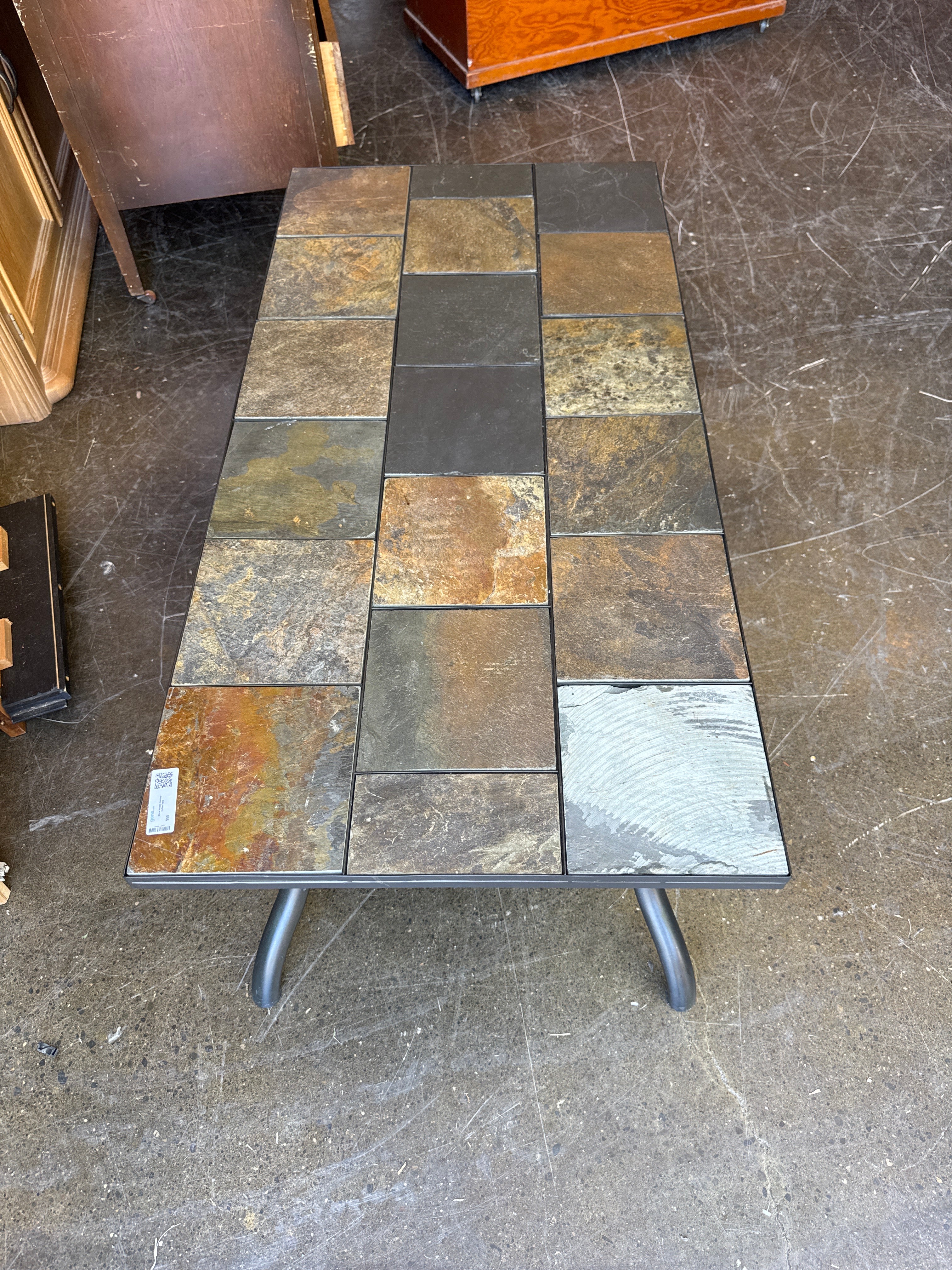 Stone Mosaic Outdoor Coffee Table (1 Tile Broken)