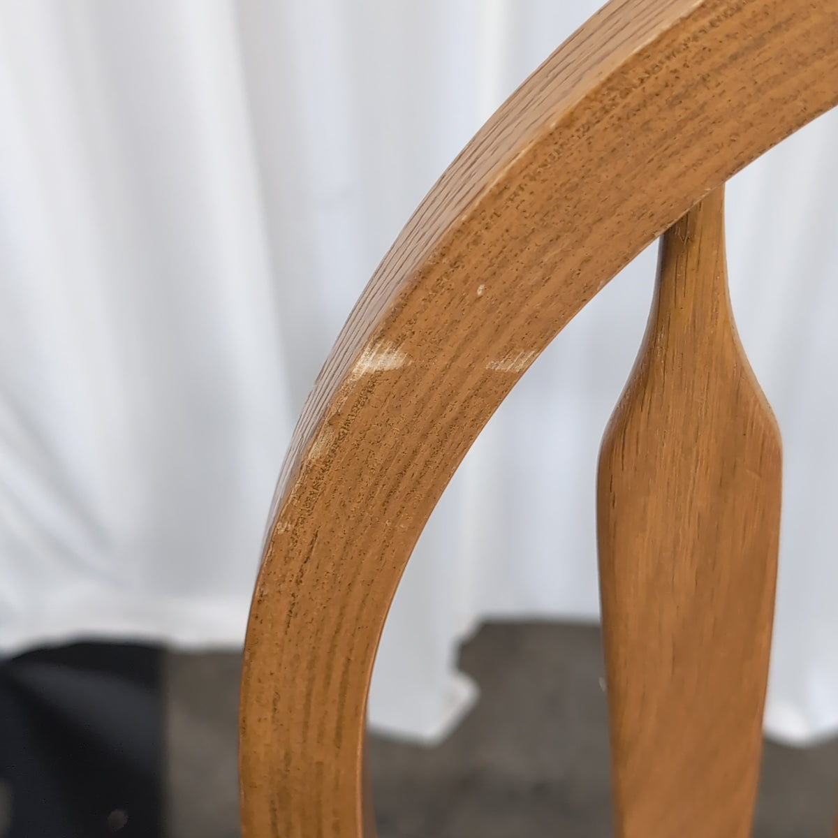 Pair of A-AMERICA Natural Oak-Tone Spindle Back Dining Chair