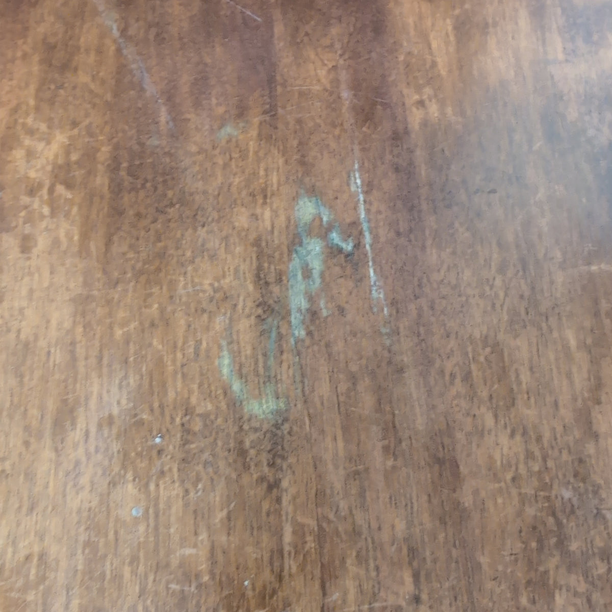 Cherry Tone Oval Wood Dining Table with Center Leaf