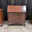 Traditional Dark Wood Secretary Desk with Claw Feet