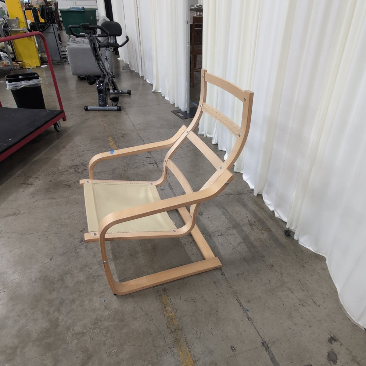 Bentwood Frame High-Back Lounge Chair