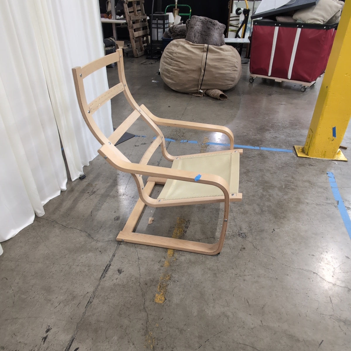 Bentwood Frame High-Back Lounge Chair