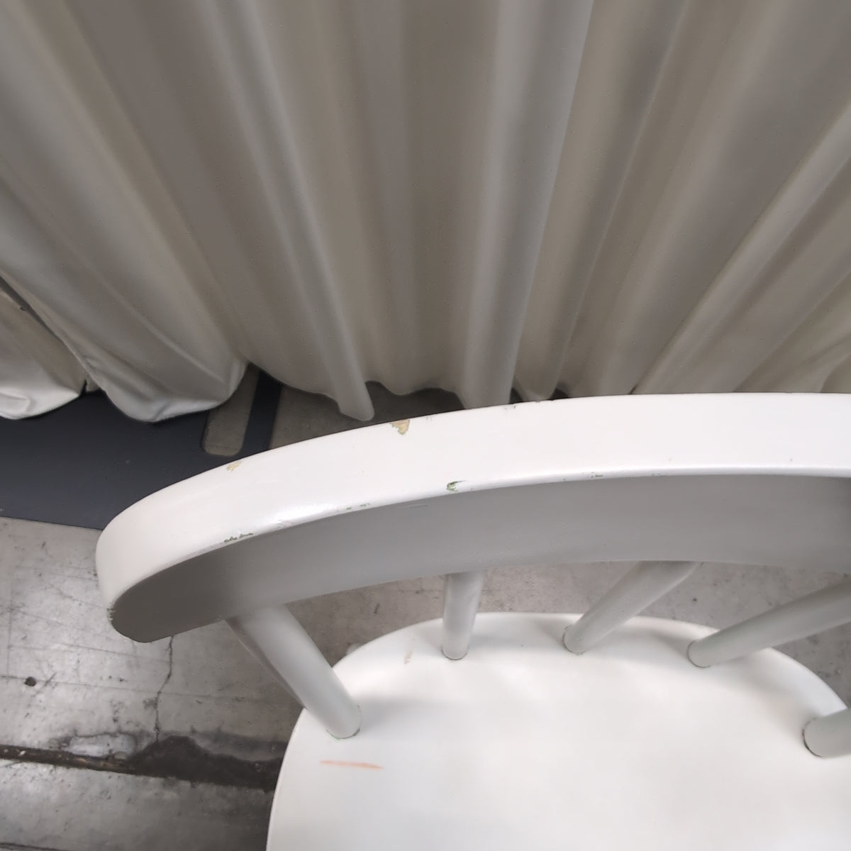 White Painted Spindle Back Chair