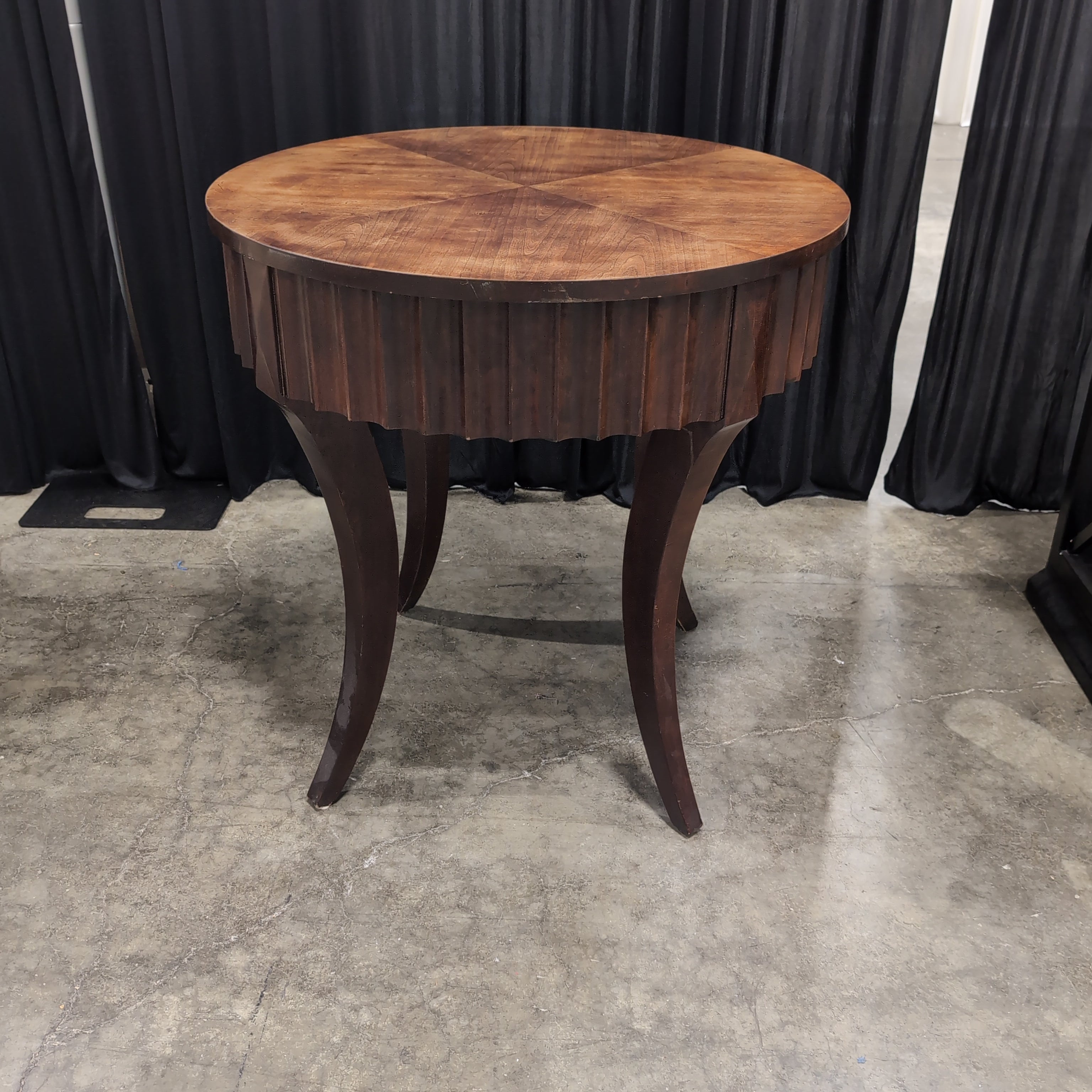 Empire Style Round Wood Dining Table