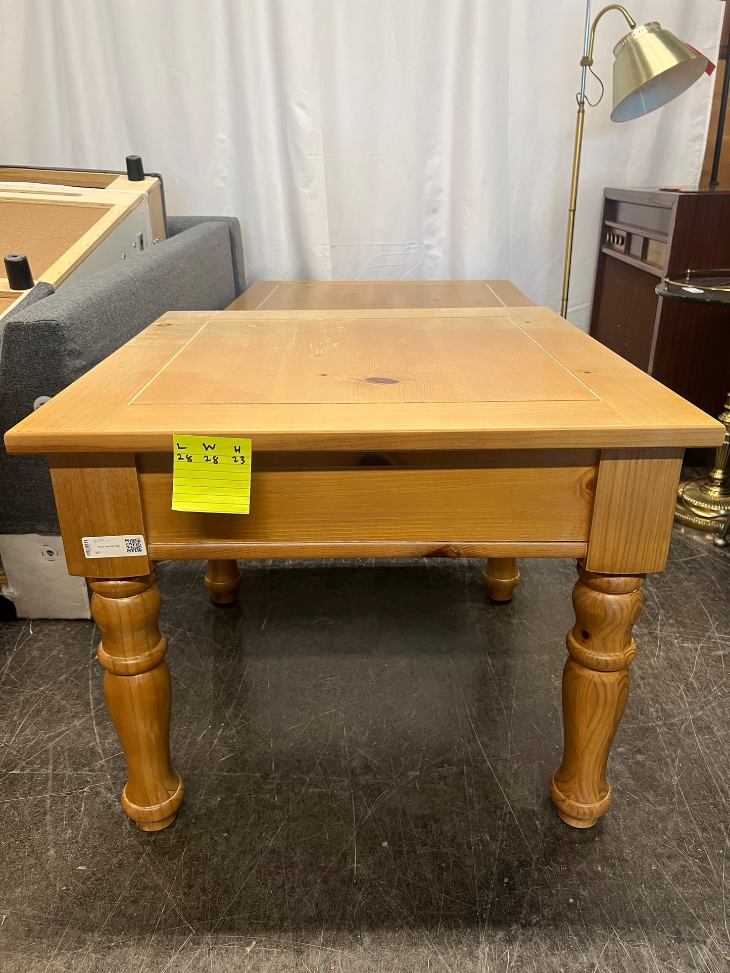 Rustic Oak Side Table