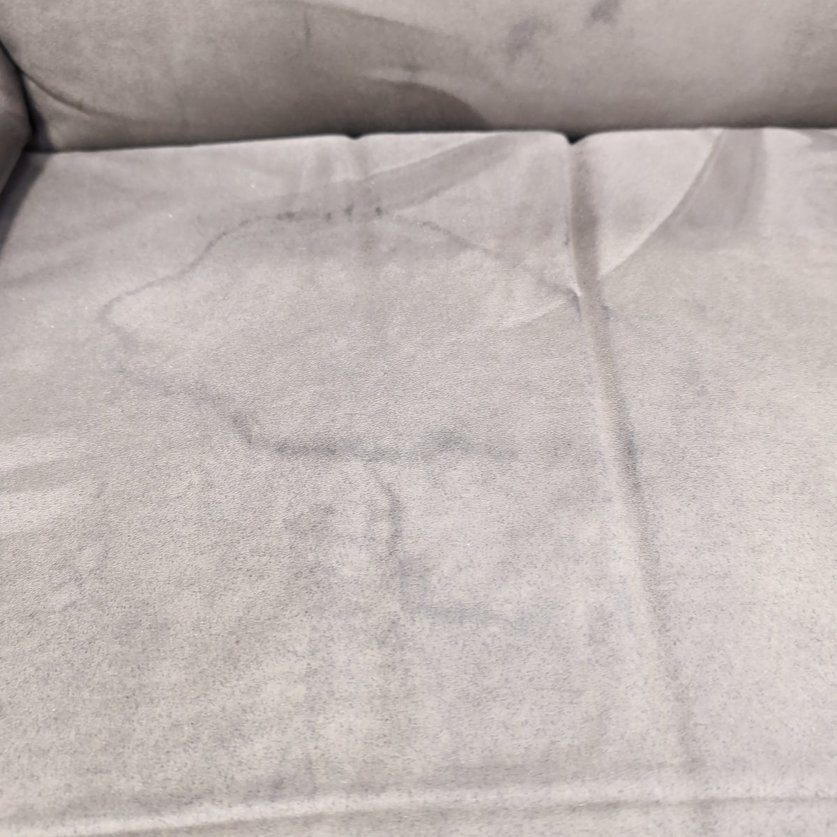 Plush Light Gray Recliner in Soft Fabric