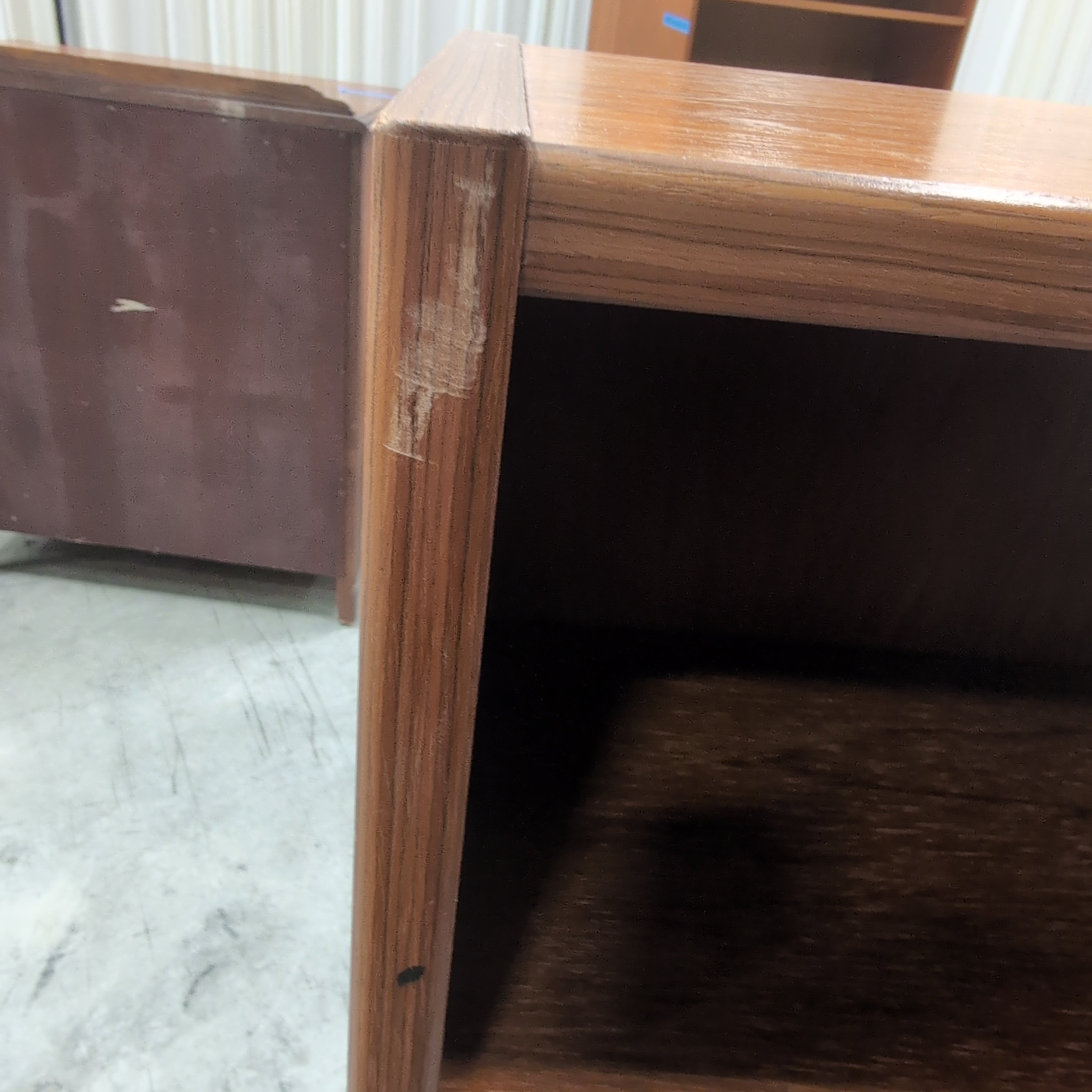 Classic Three-Shelf Wood Bookcase