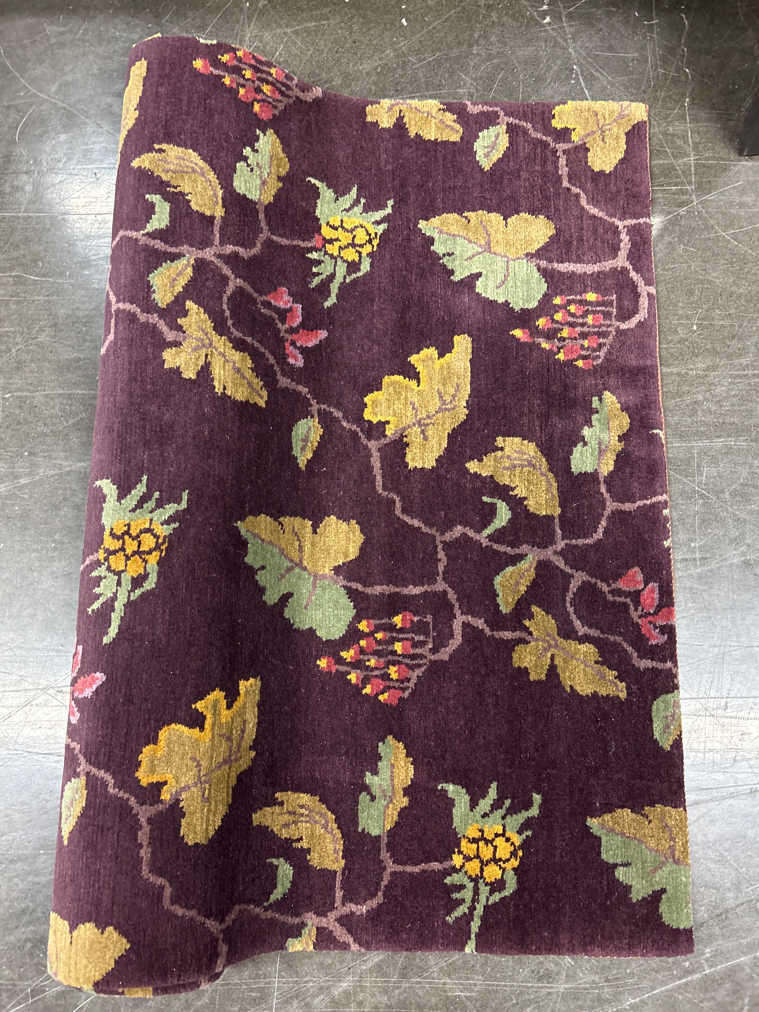 Purple Velvet Area Rug