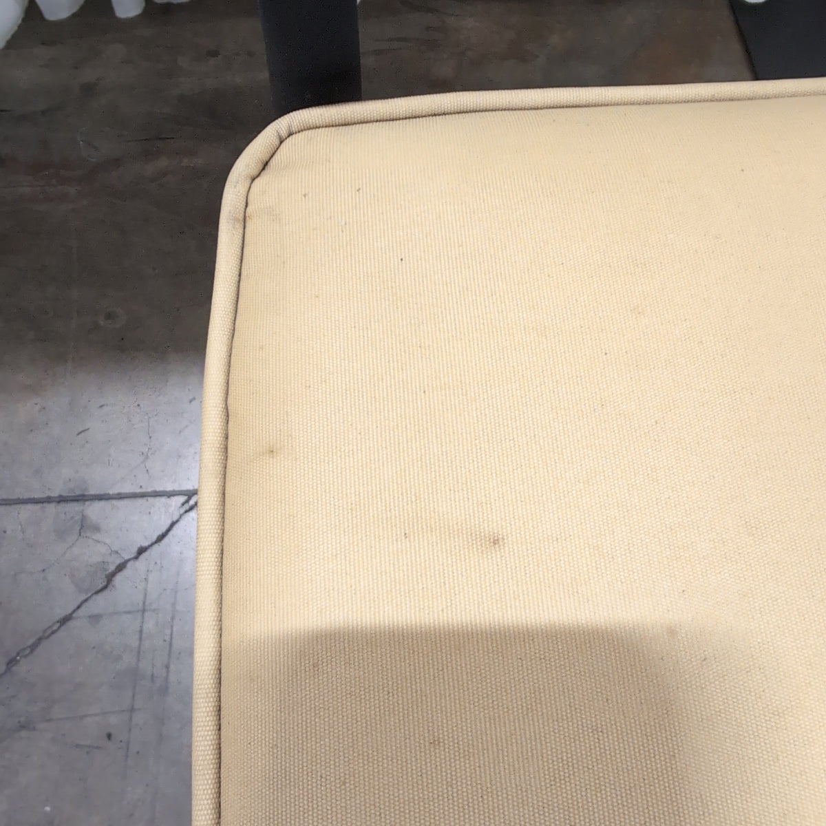 Black Metal Frame Dining Chair with Cane Back