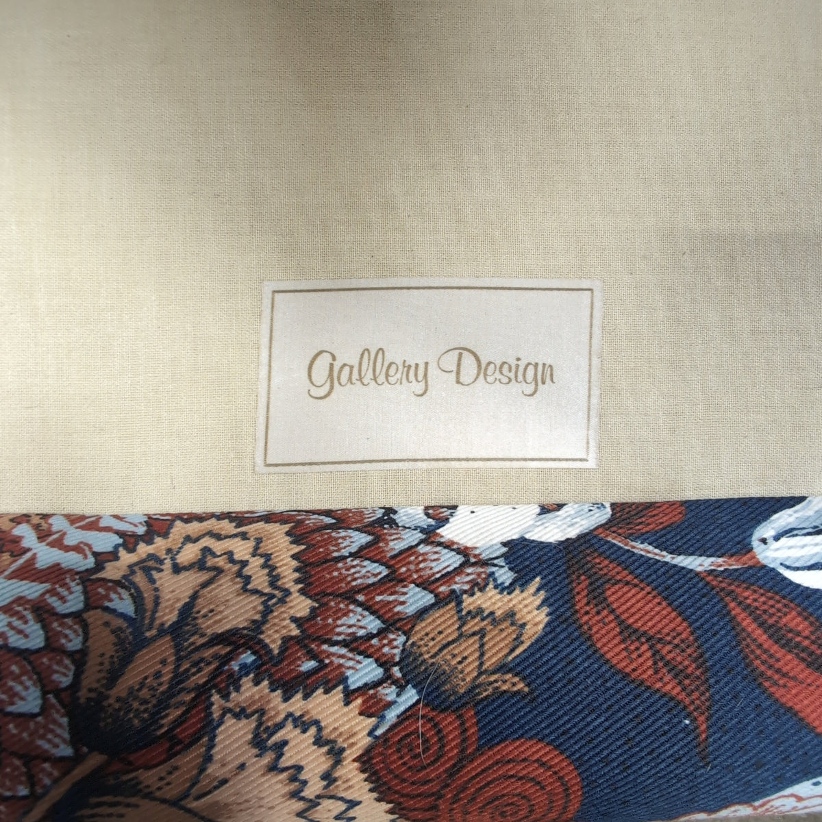 Ornate Floral Paisley Patterned Three-Seat Couch