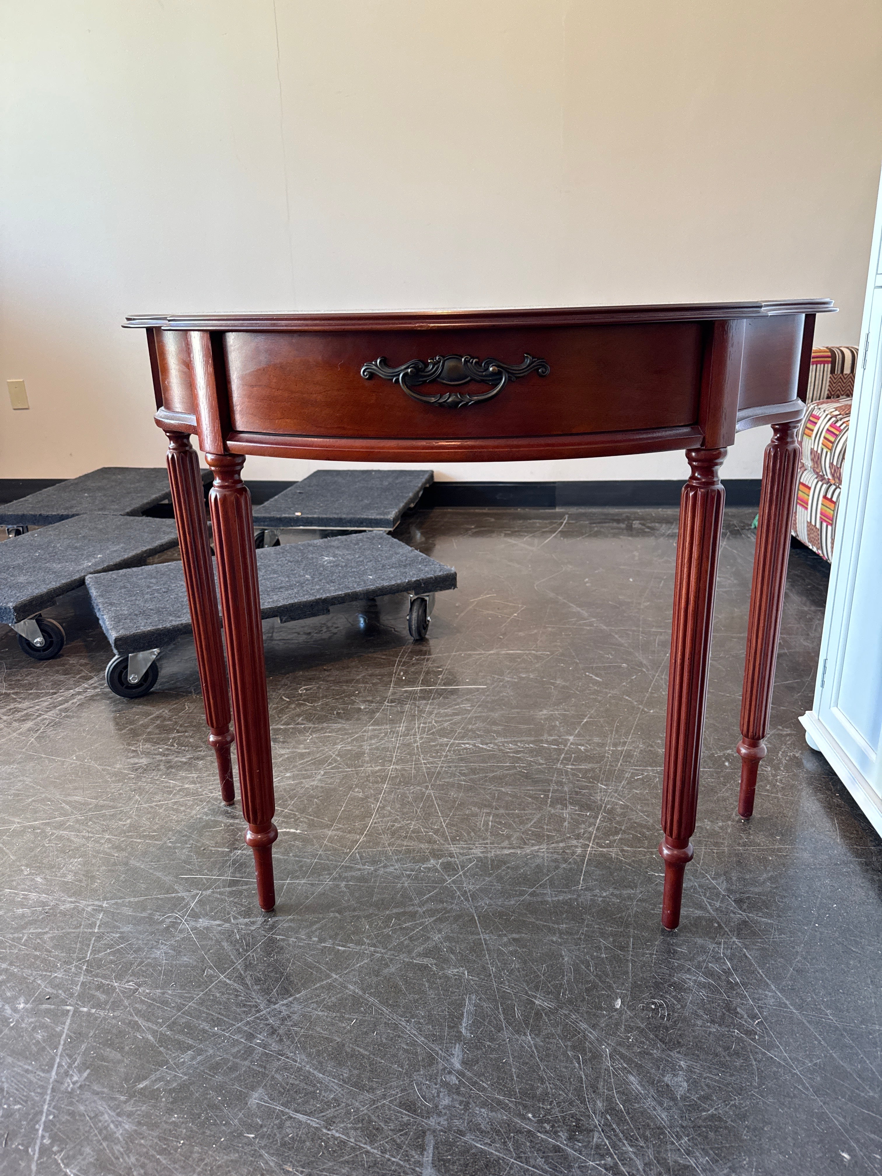 BOMBAY Company Mahogany Half Round Console/Entryway Table