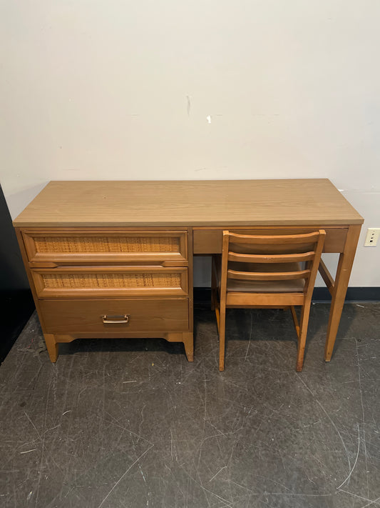 Mid-Century Modern Desk & Chair Set by InKeepers Co – Solid Wood