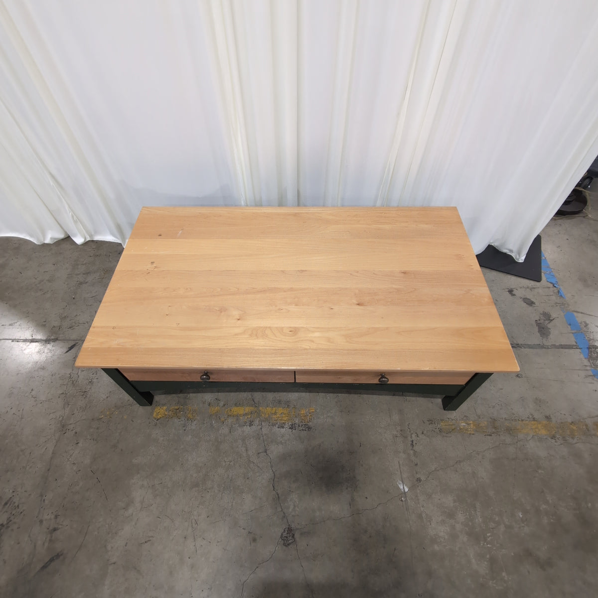 Two-Tone Wood Coffee Table with Drawers