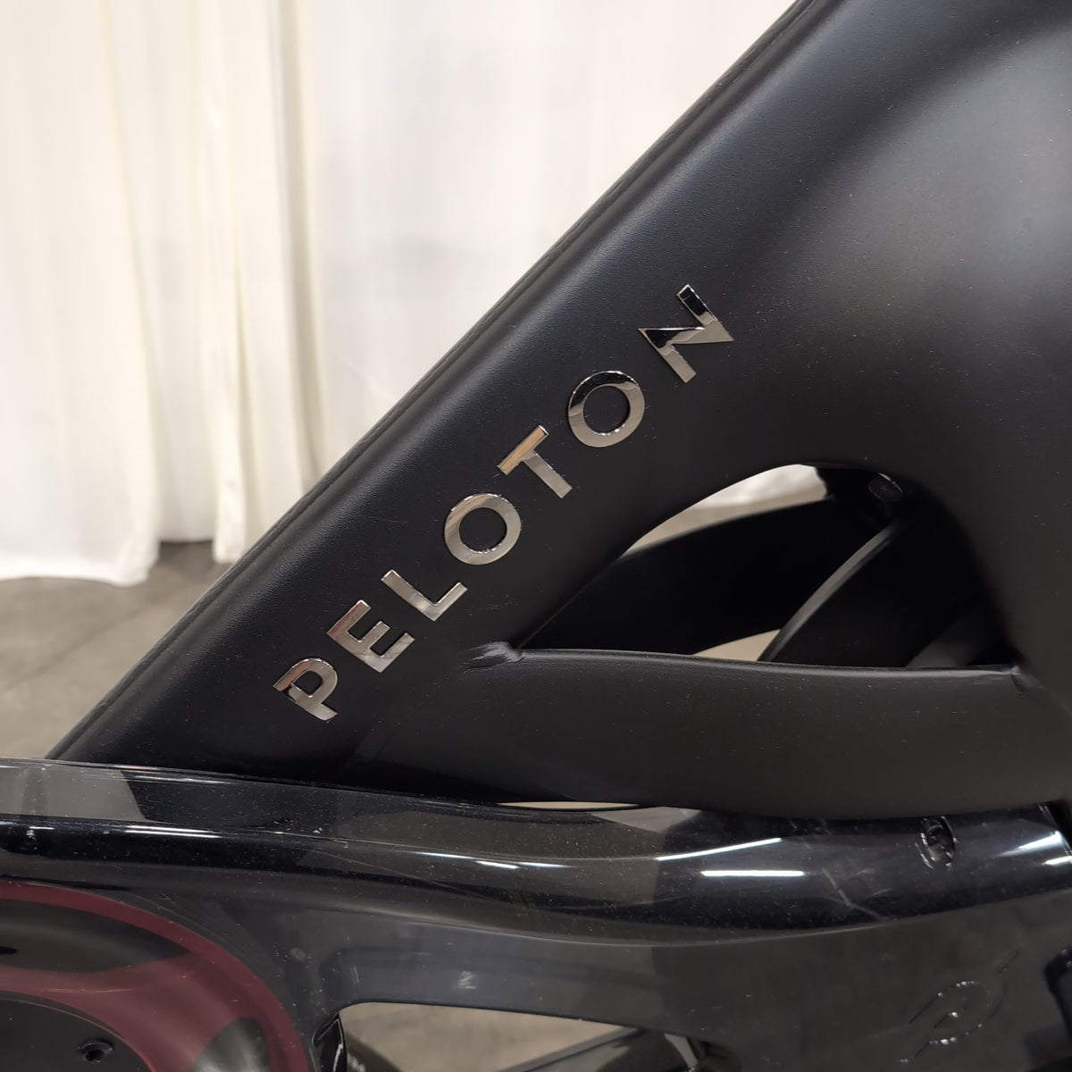 Peloton Black Exercise Bike with Interactive Screen