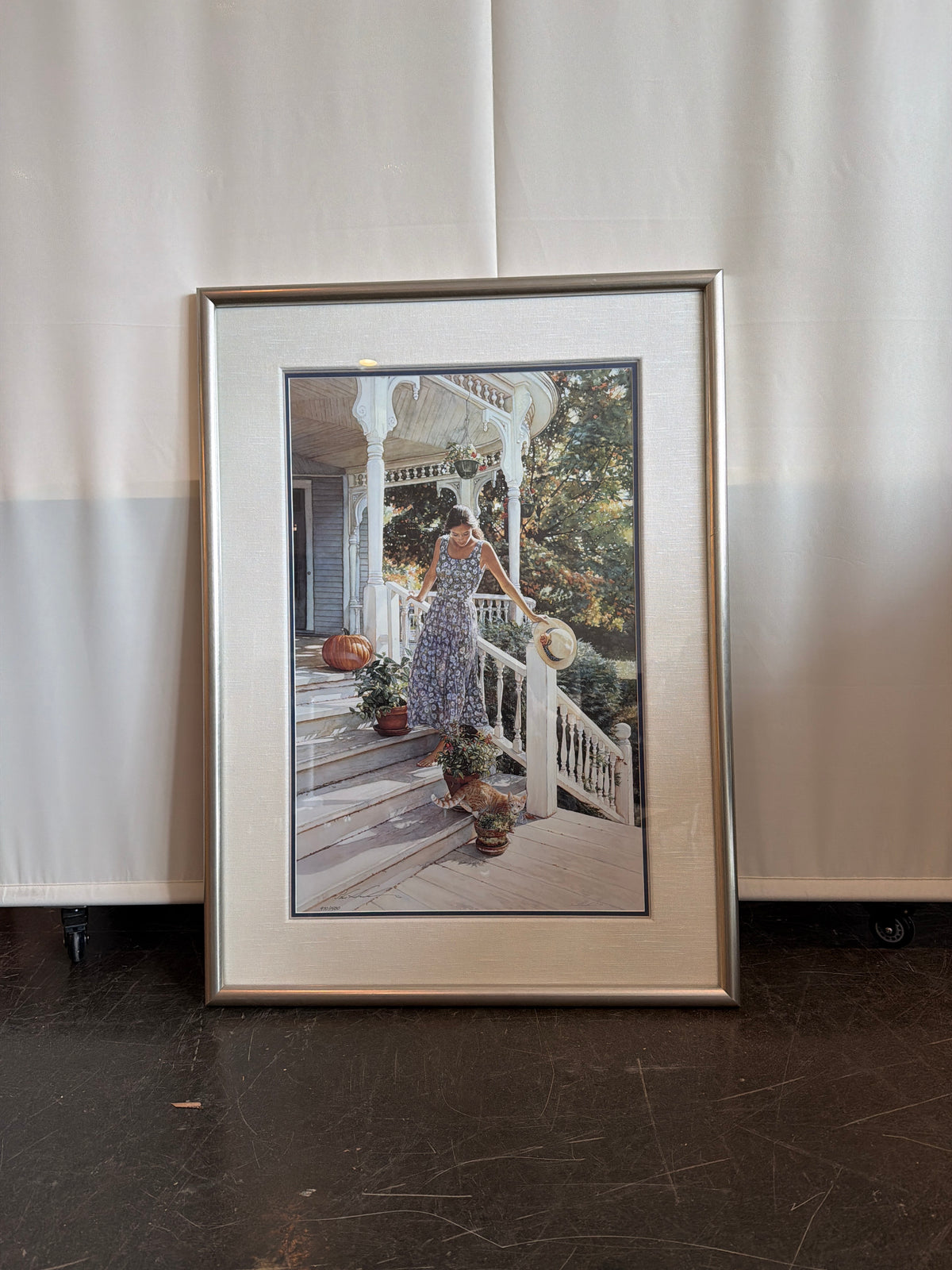 Steve Hanks Charming Porch Scene Framed Wall Art Print 970/1500