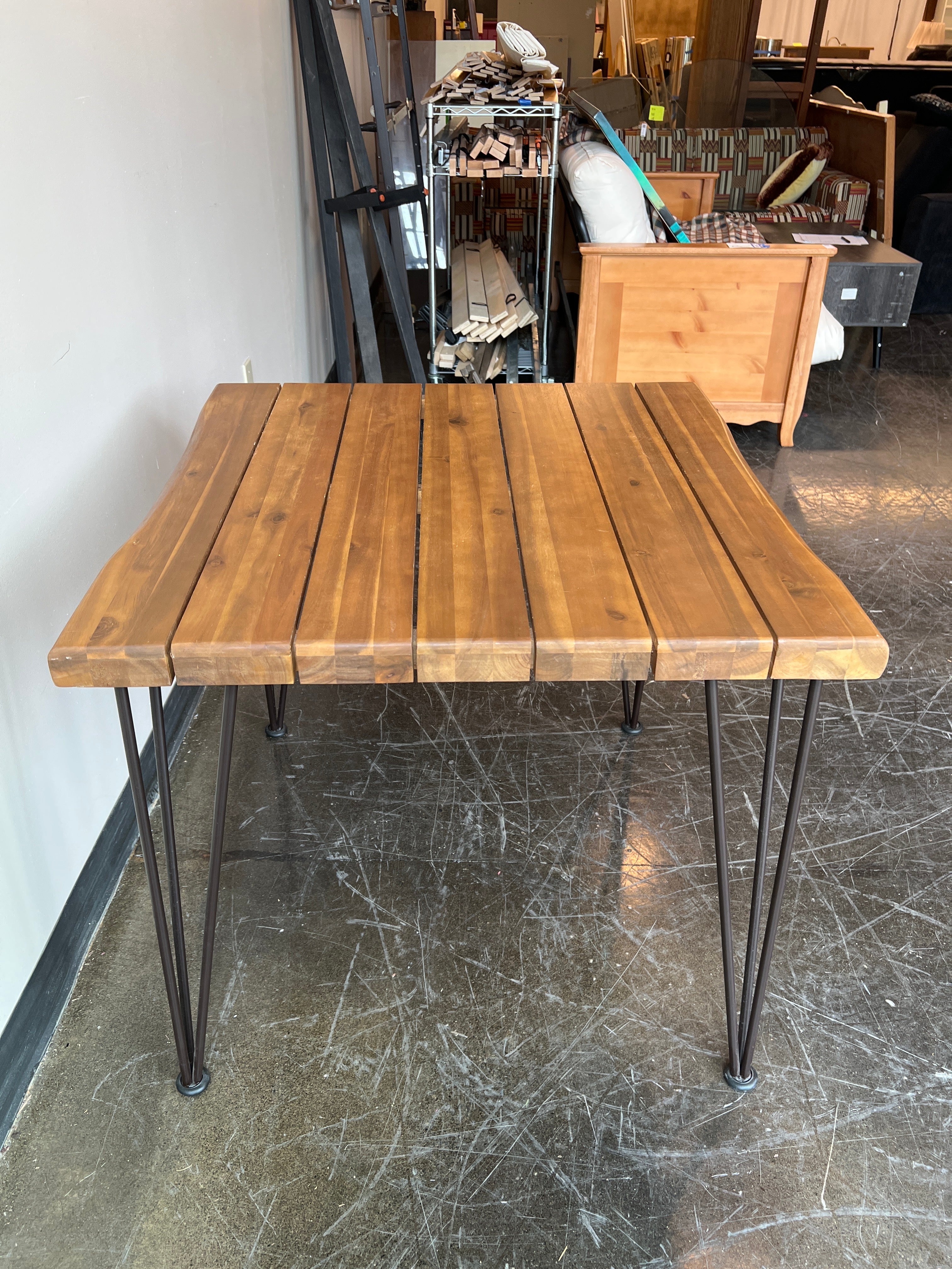 Small Walnut Slat Table