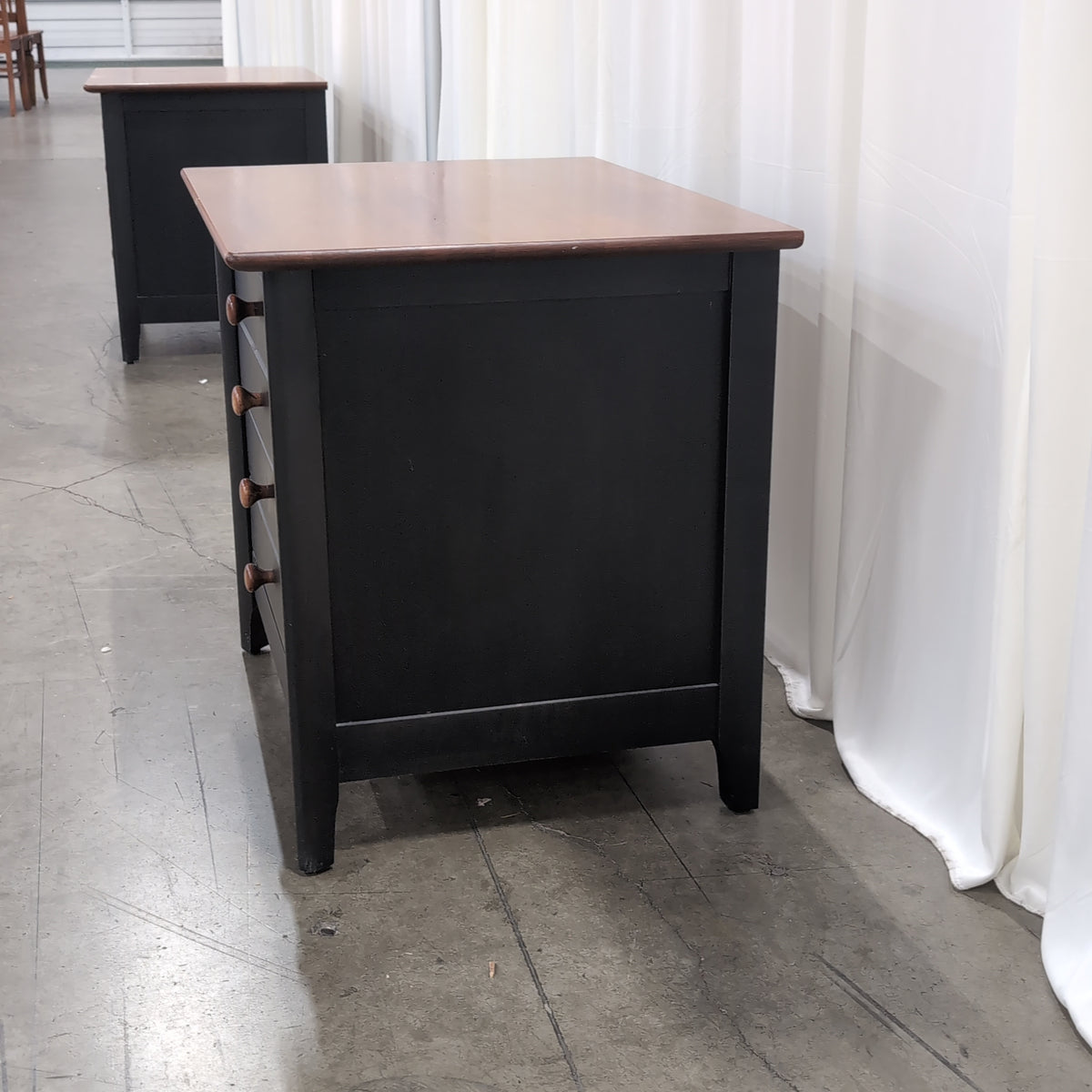 Two-Tone Four-Drawer Wood Nightstand
