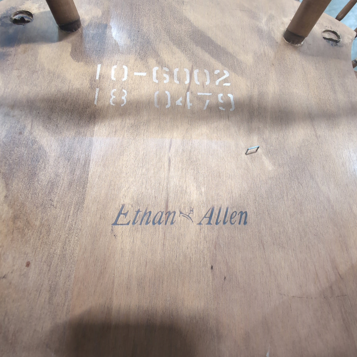 Light Wood Drop Leaf Dining Table and Six Chairs