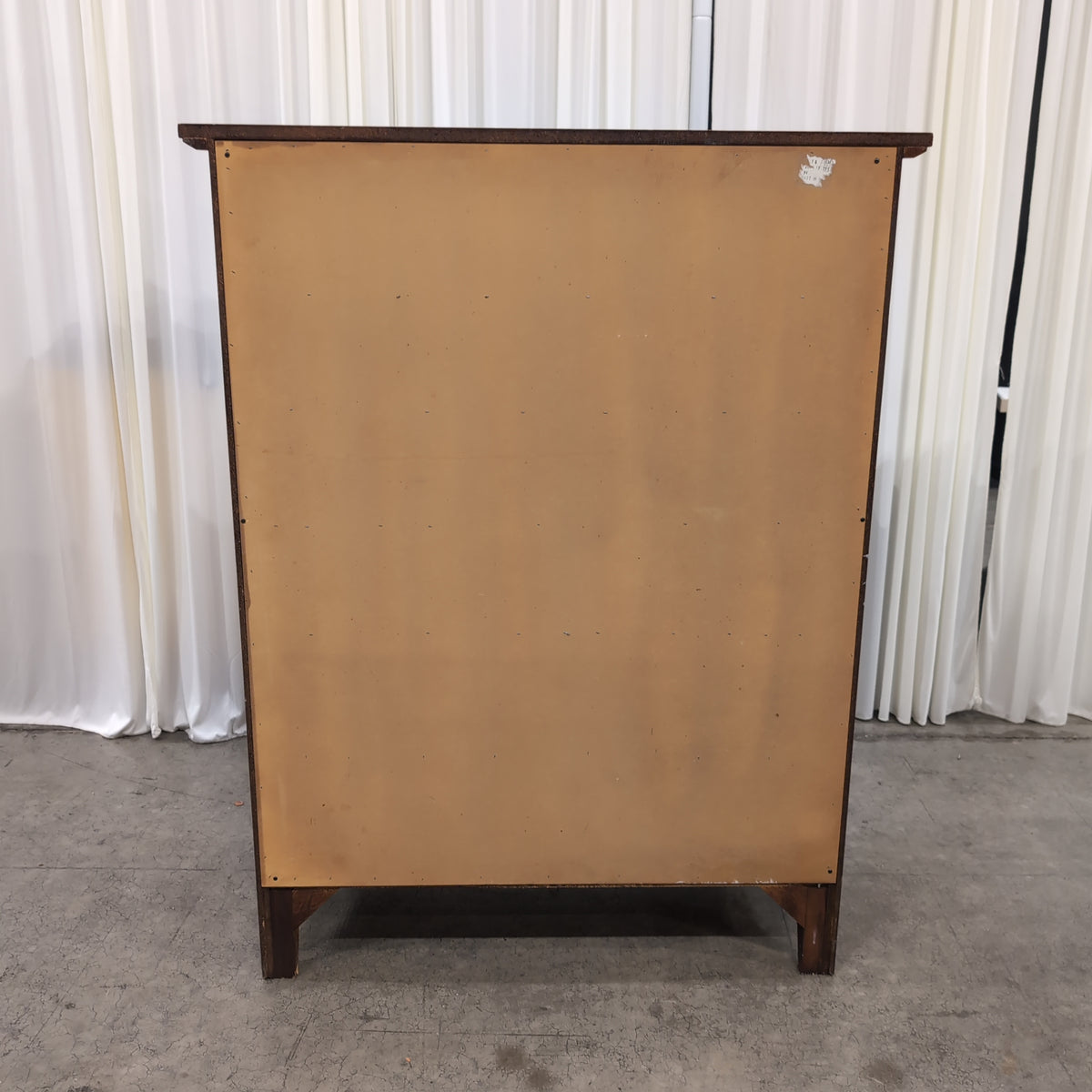 Five-Drawer Wood Dresser with Black Pulls