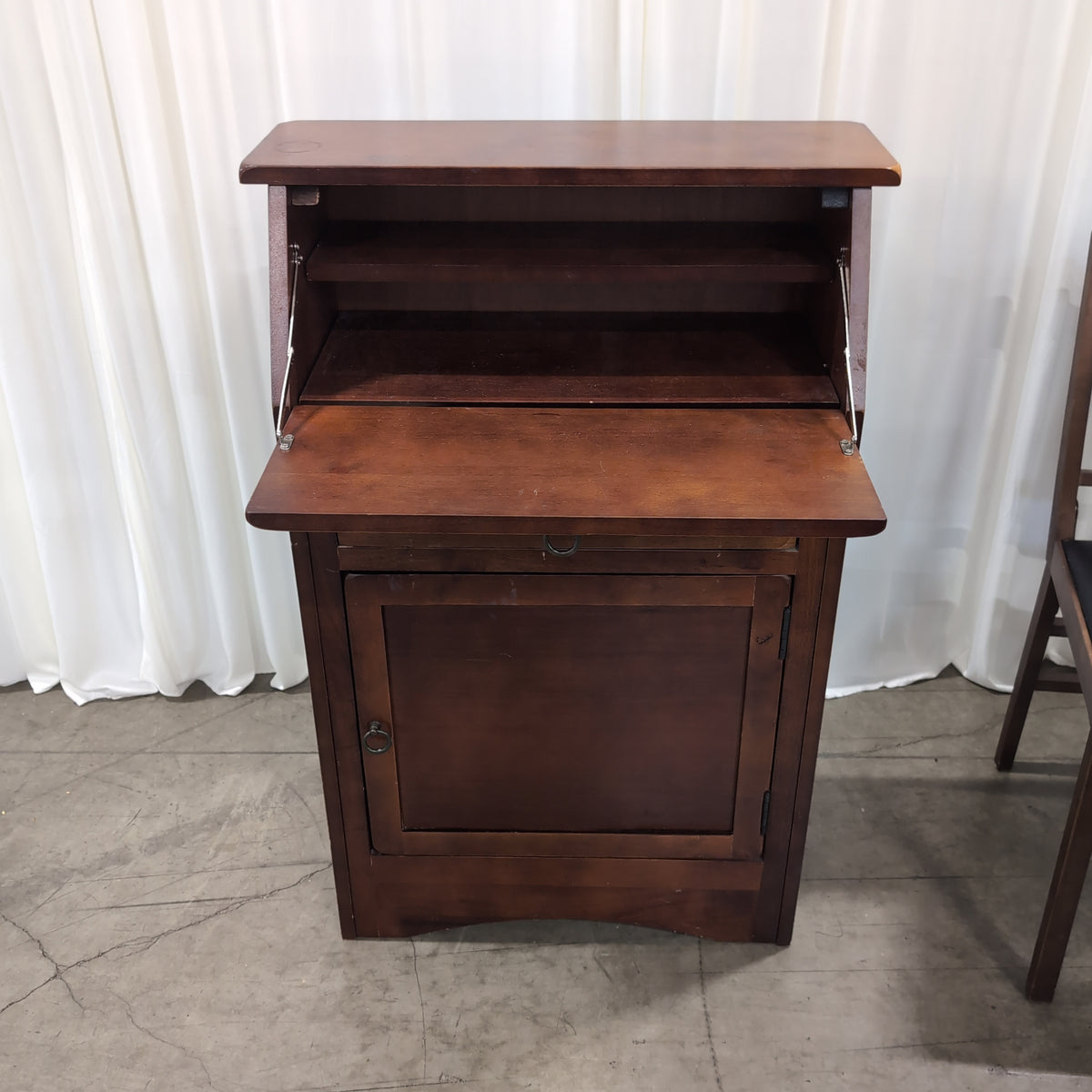 Traditional Brown Wood Secretary Desk