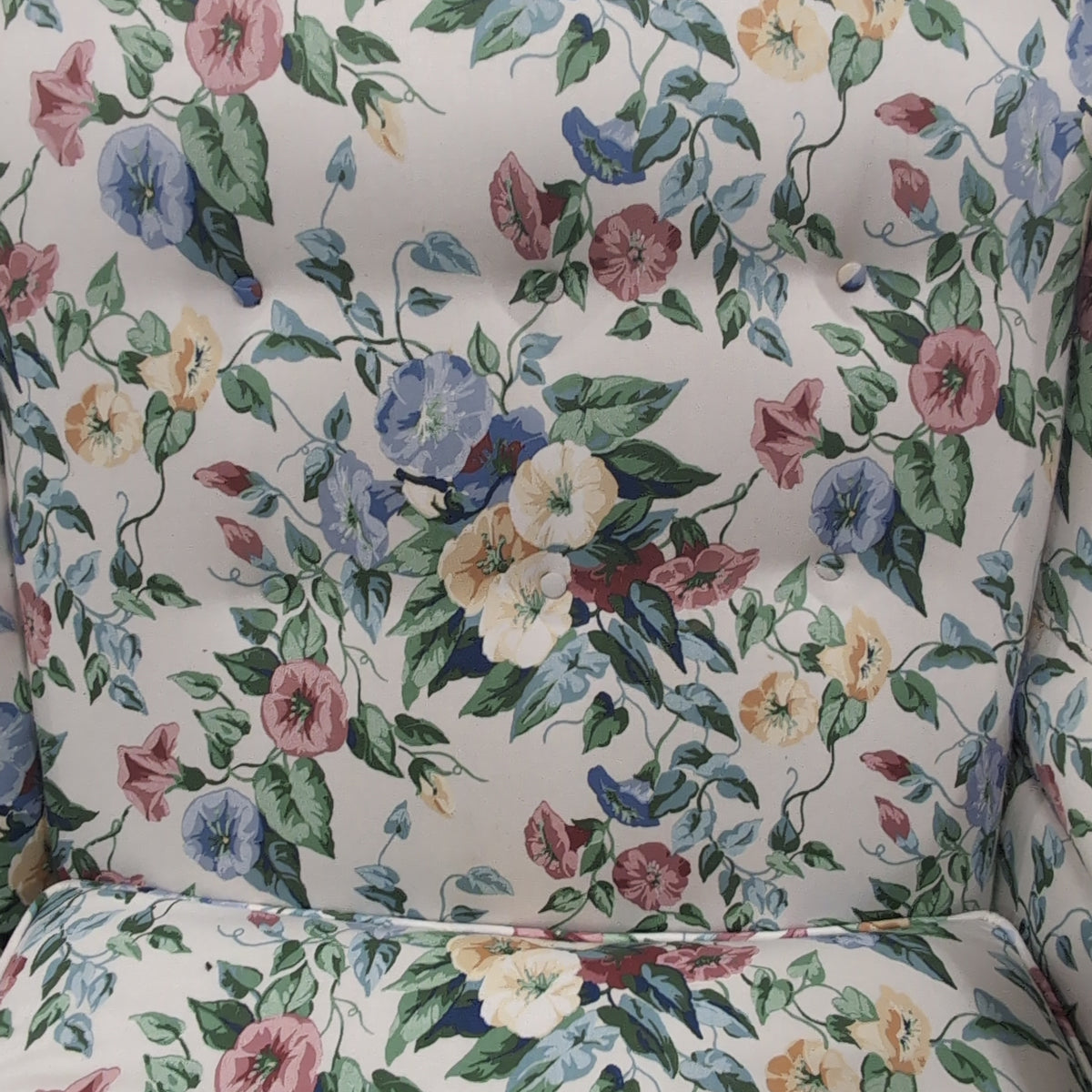 Chintz Floral Upholstered Rolled Arm Couch