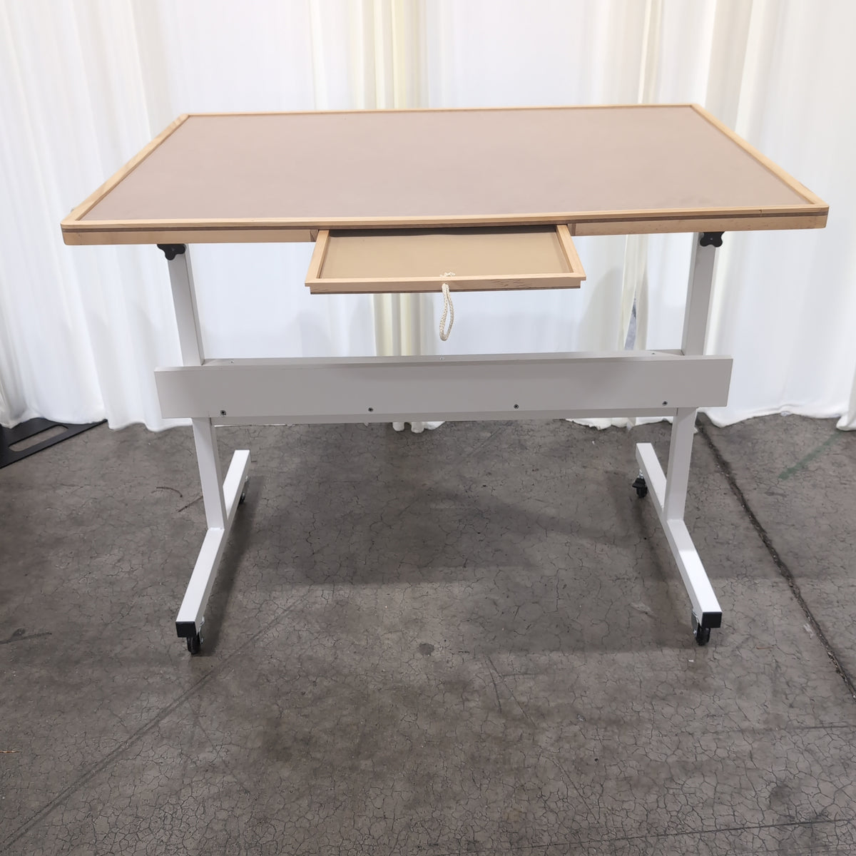 Mobile Wood Frame Whiteboard with Casters