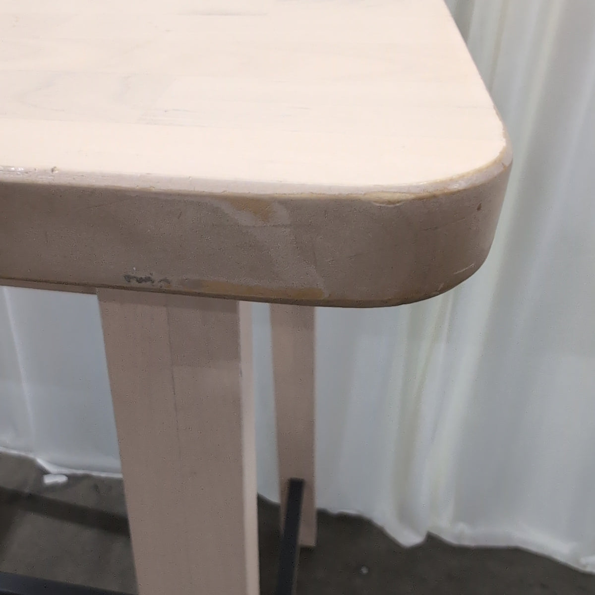 Square Light Wood Bar Table