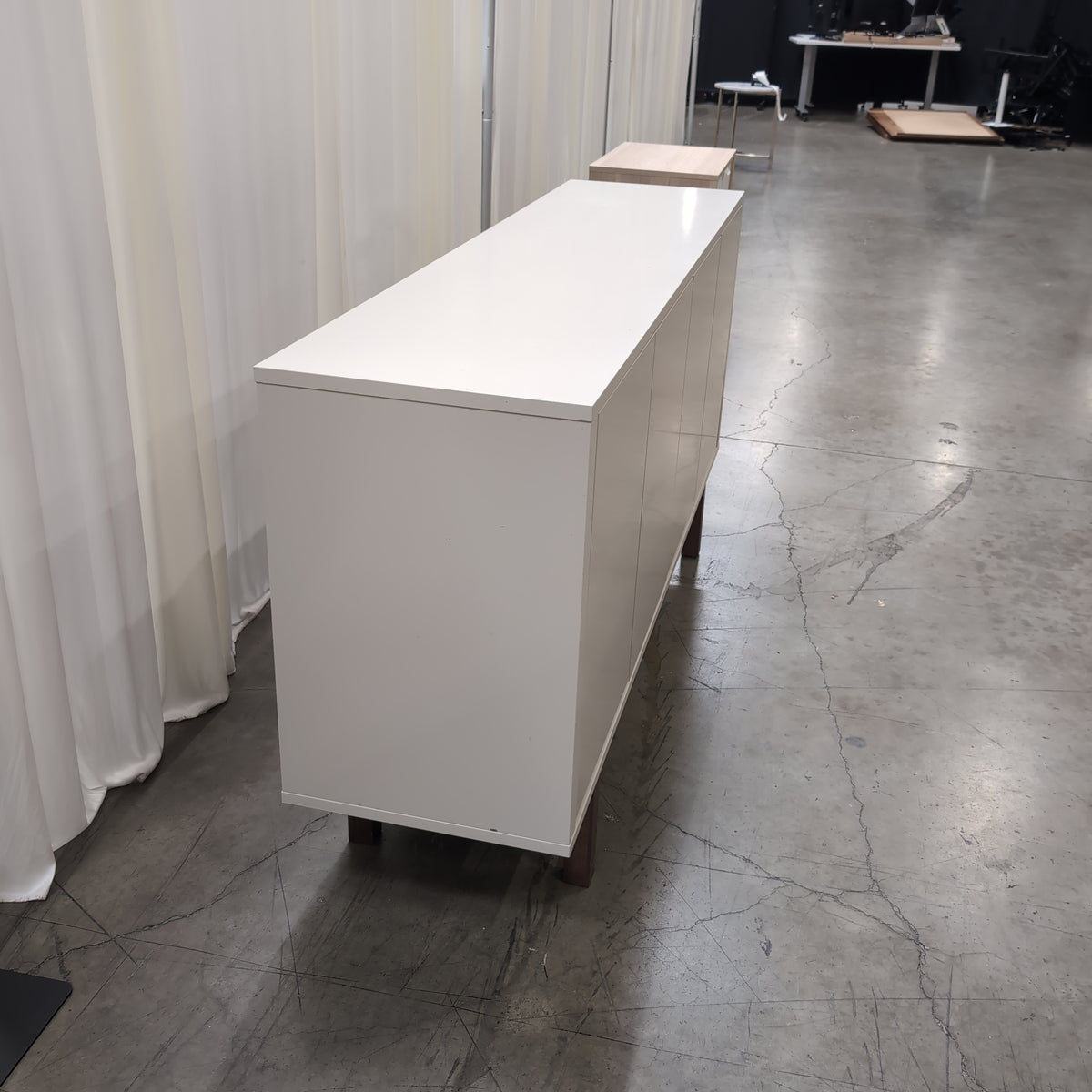 Light Grey Four-Door Storage Buffet