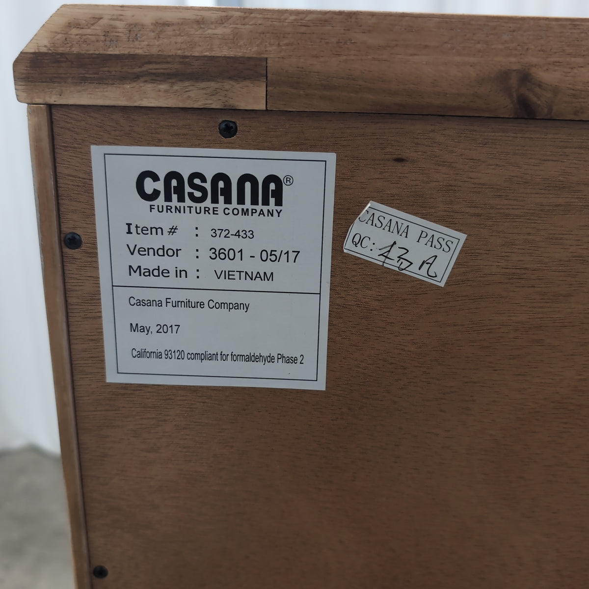Rustic Light Brown Wood Nightstand with Three Drawers