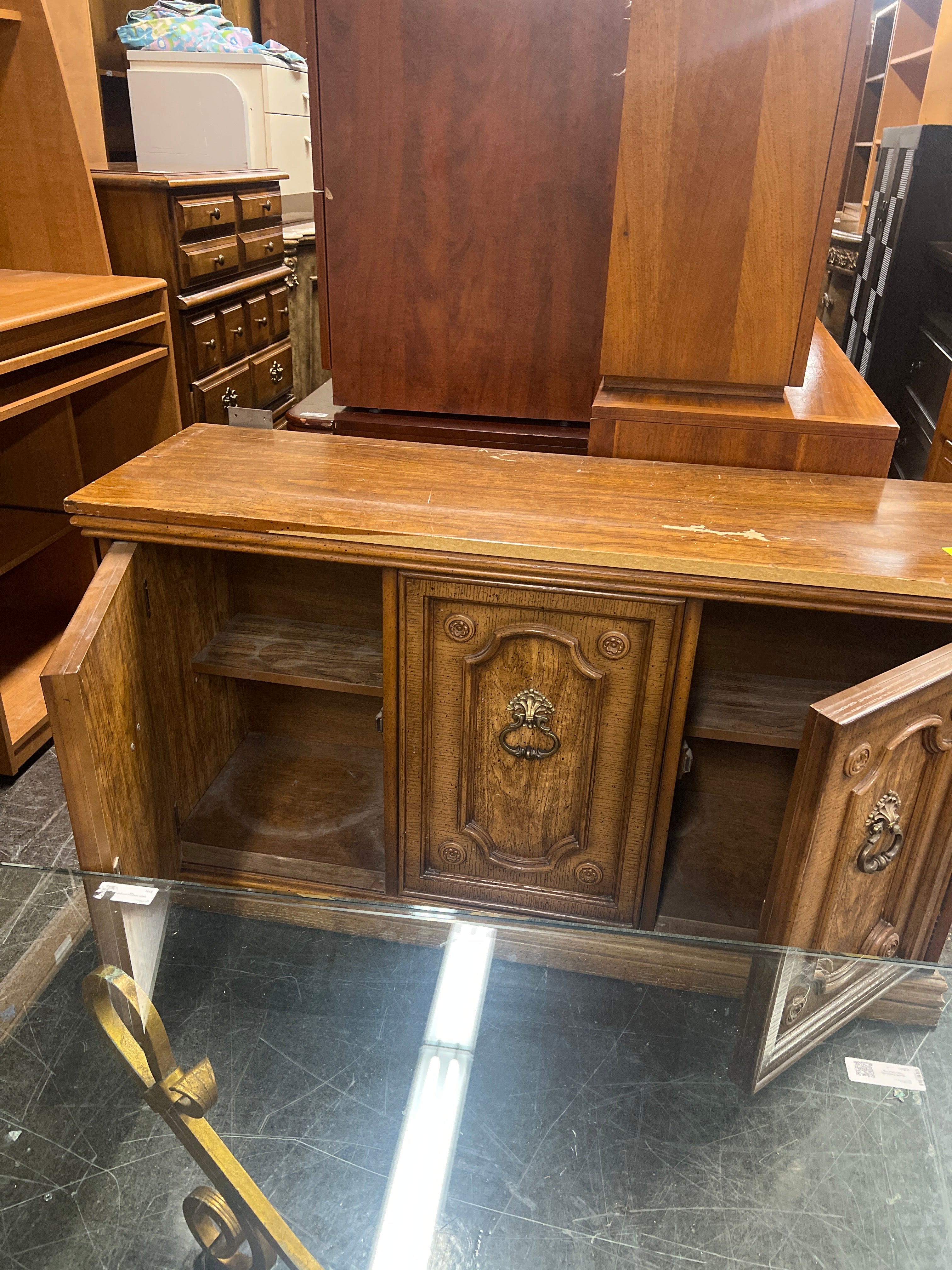 Oak credenza buffett