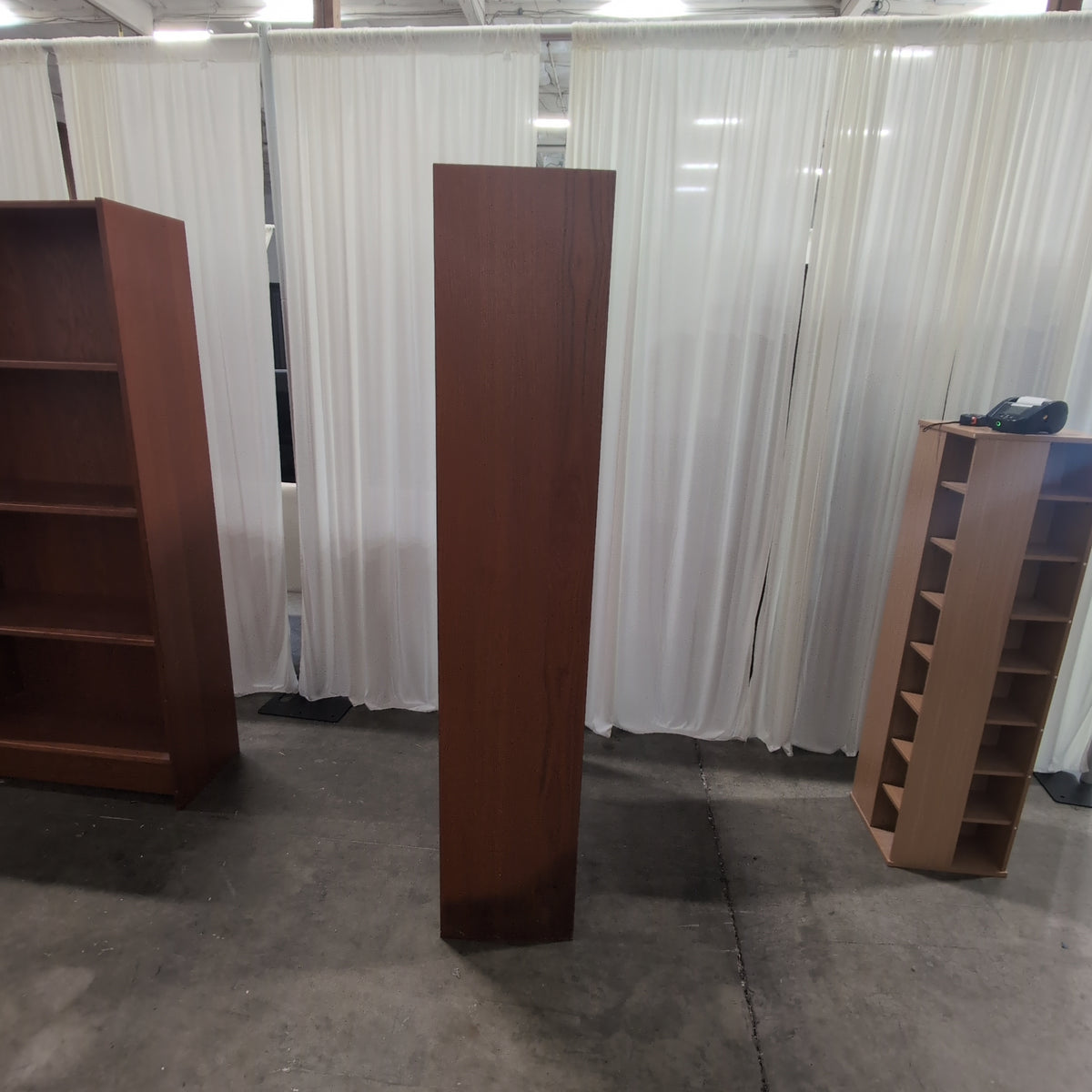 Warm Tone Wood Five-Shelf Bookcase
