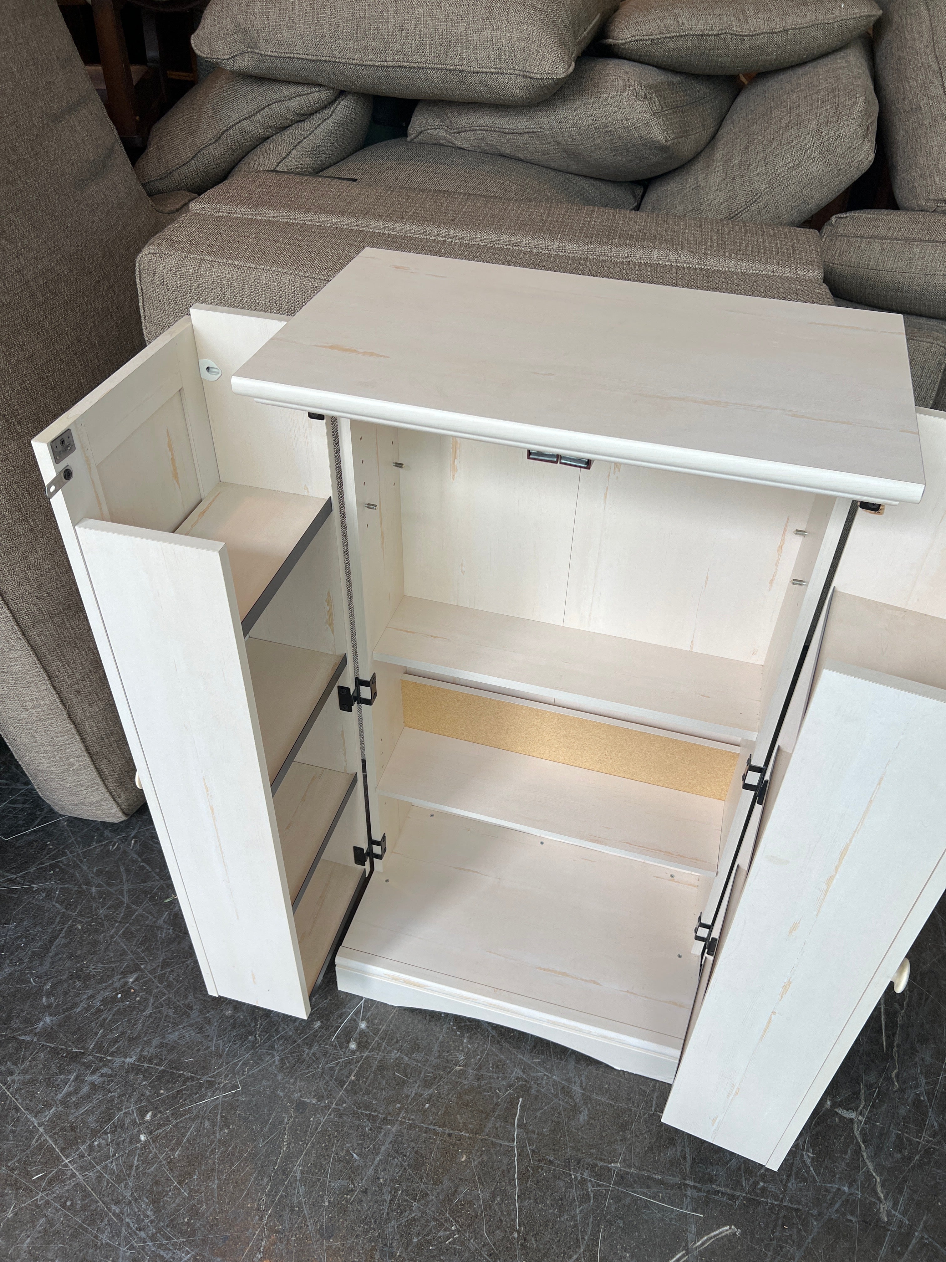 White Breadboard Cupboards