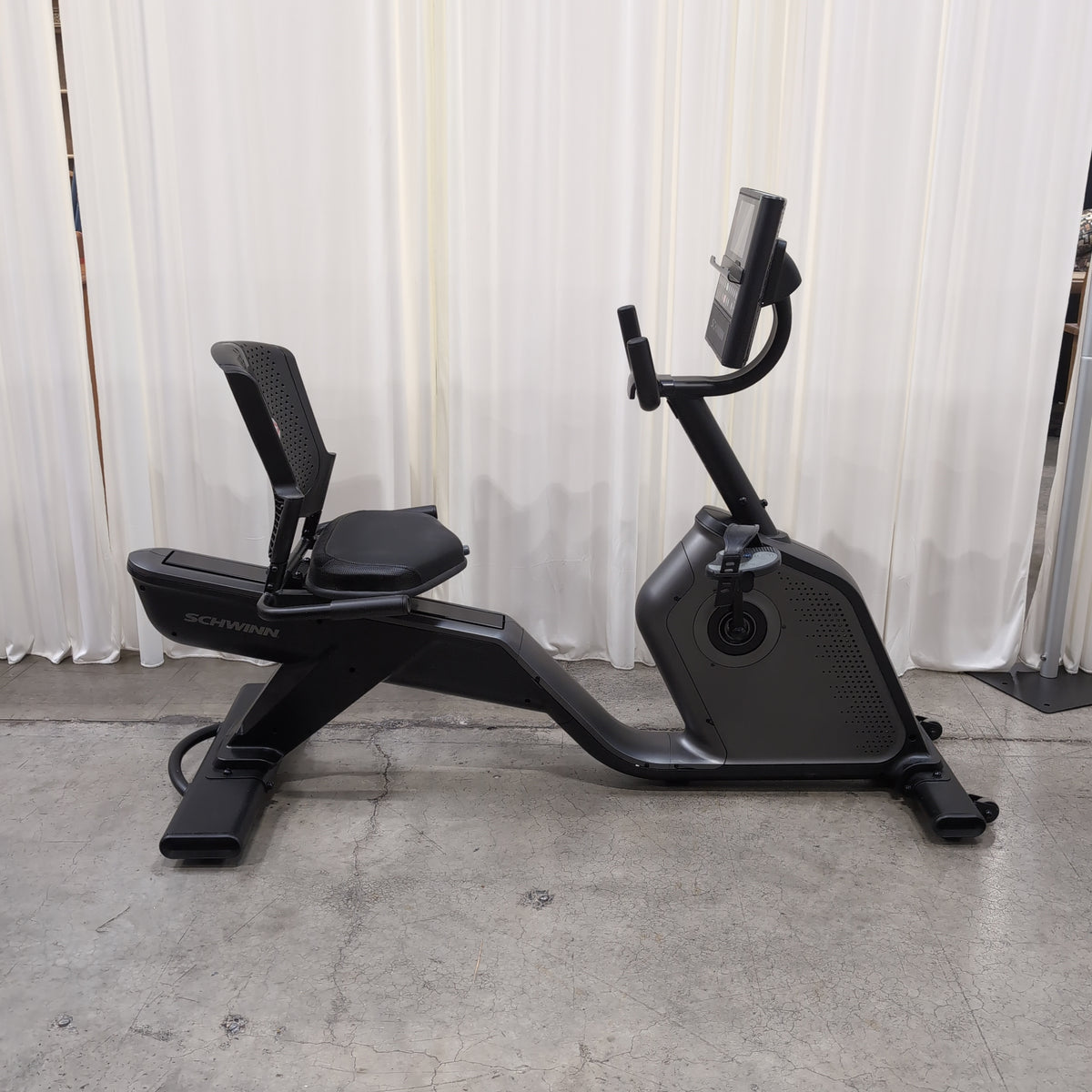 Schwinn Black Recumbent Exercise Bike with Digital Console