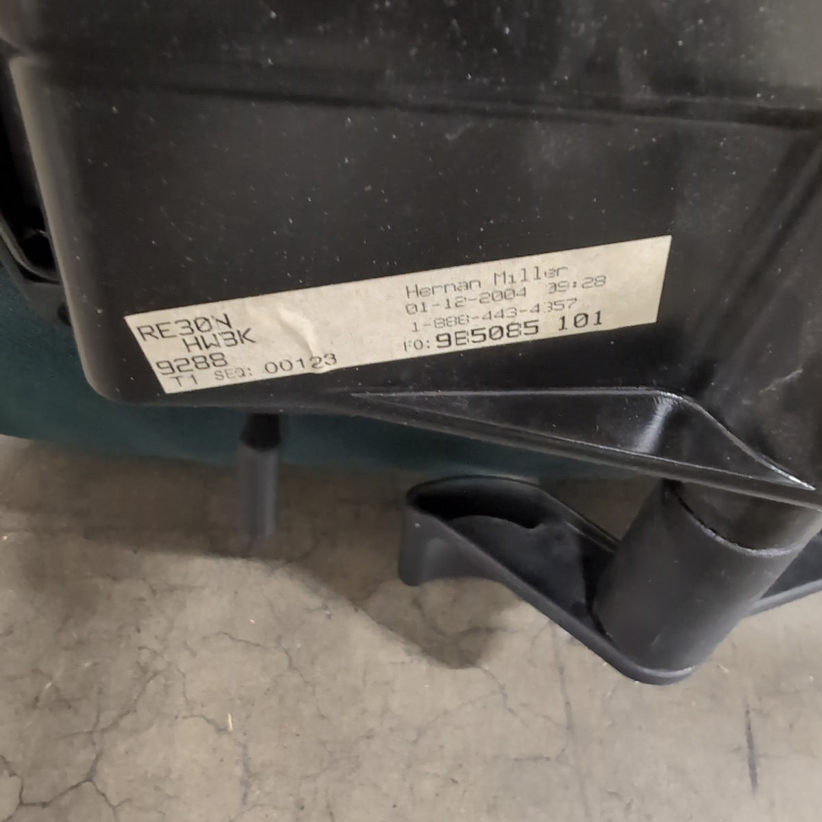 Dark Teal Fabric Swivel Office Chair