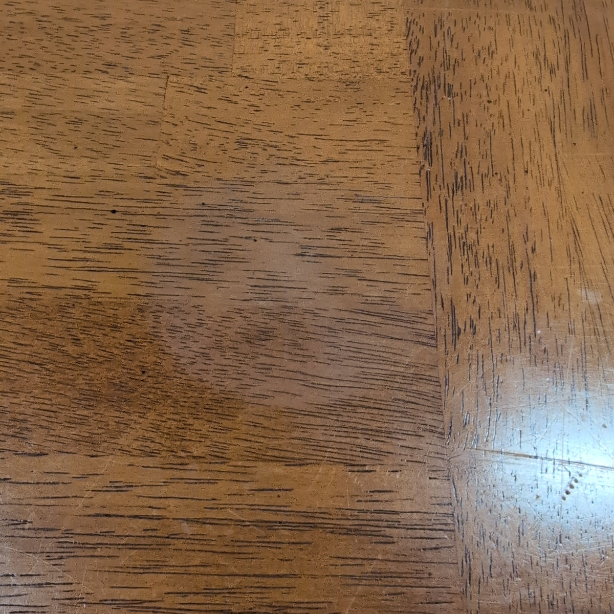 Warm Cherry Finish Wood Dining Table with Extension Leaf