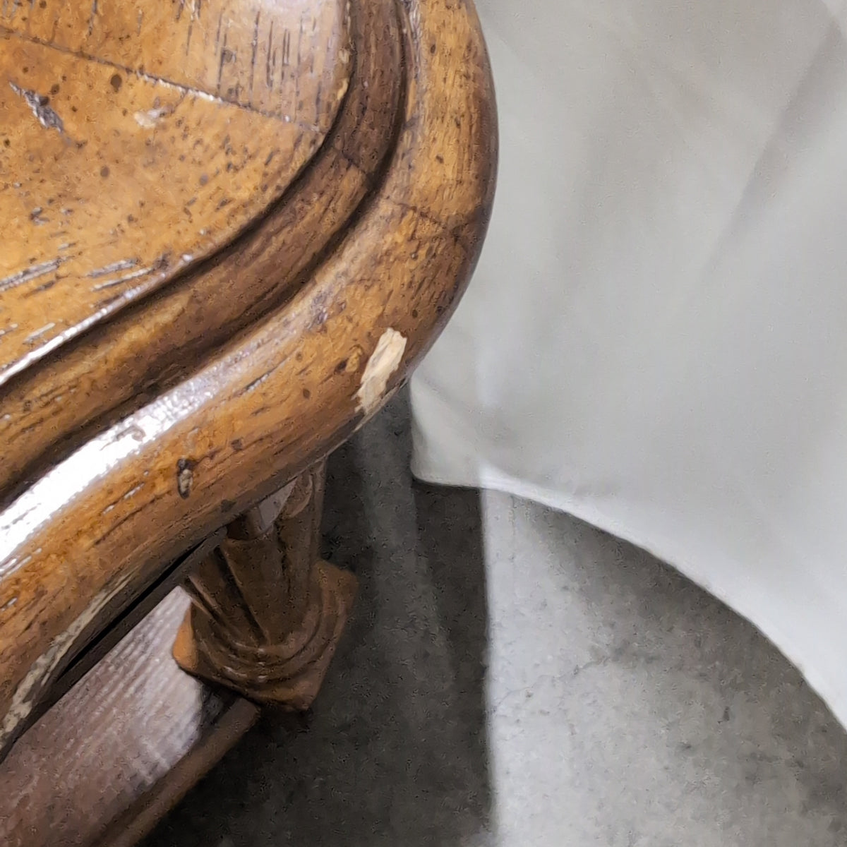 Traditional Octagonal Wood Coffee Table with Glass Top