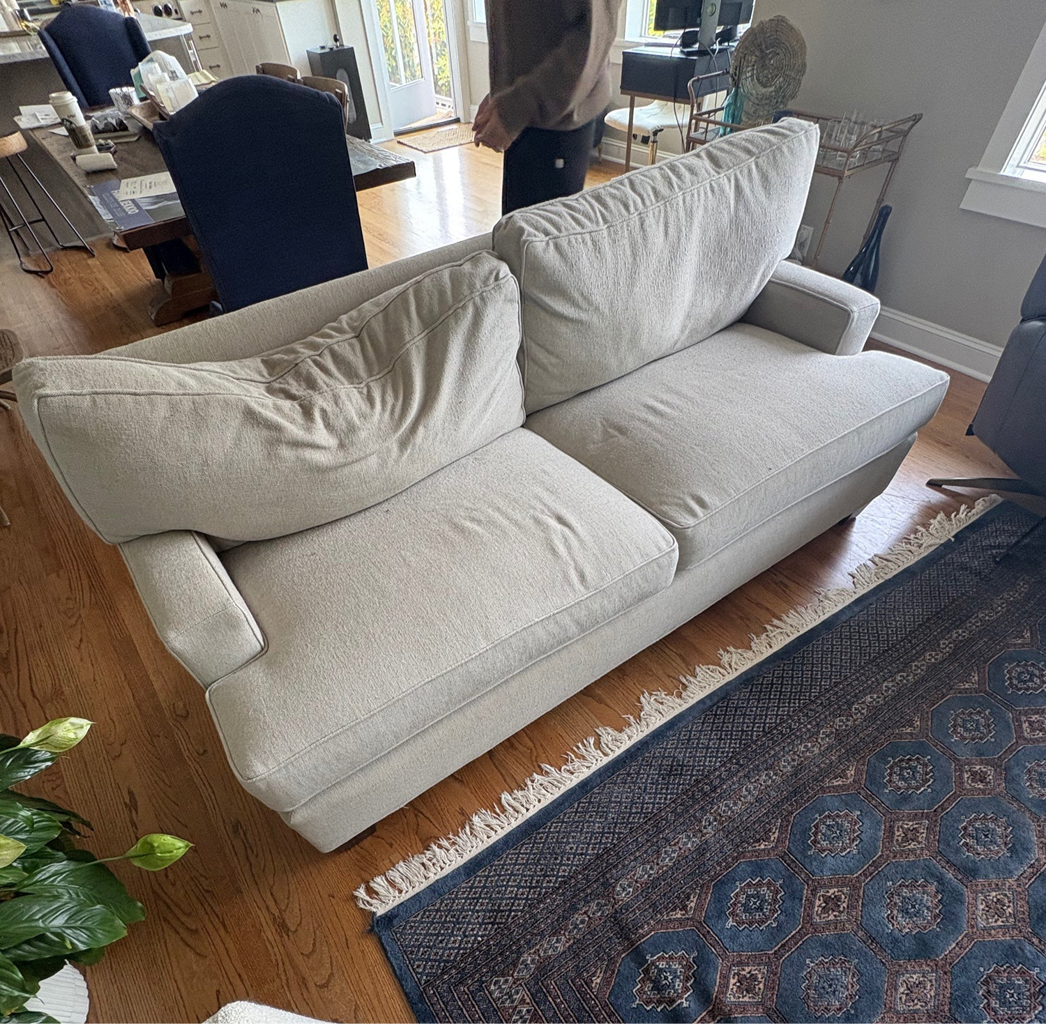 Joe Ruggiero Collection Sofa: Neutral Linen