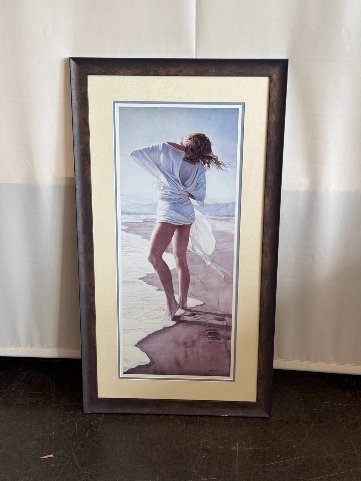 Steve Hanks Contemporary Framed Art Print of Woman on Dunes